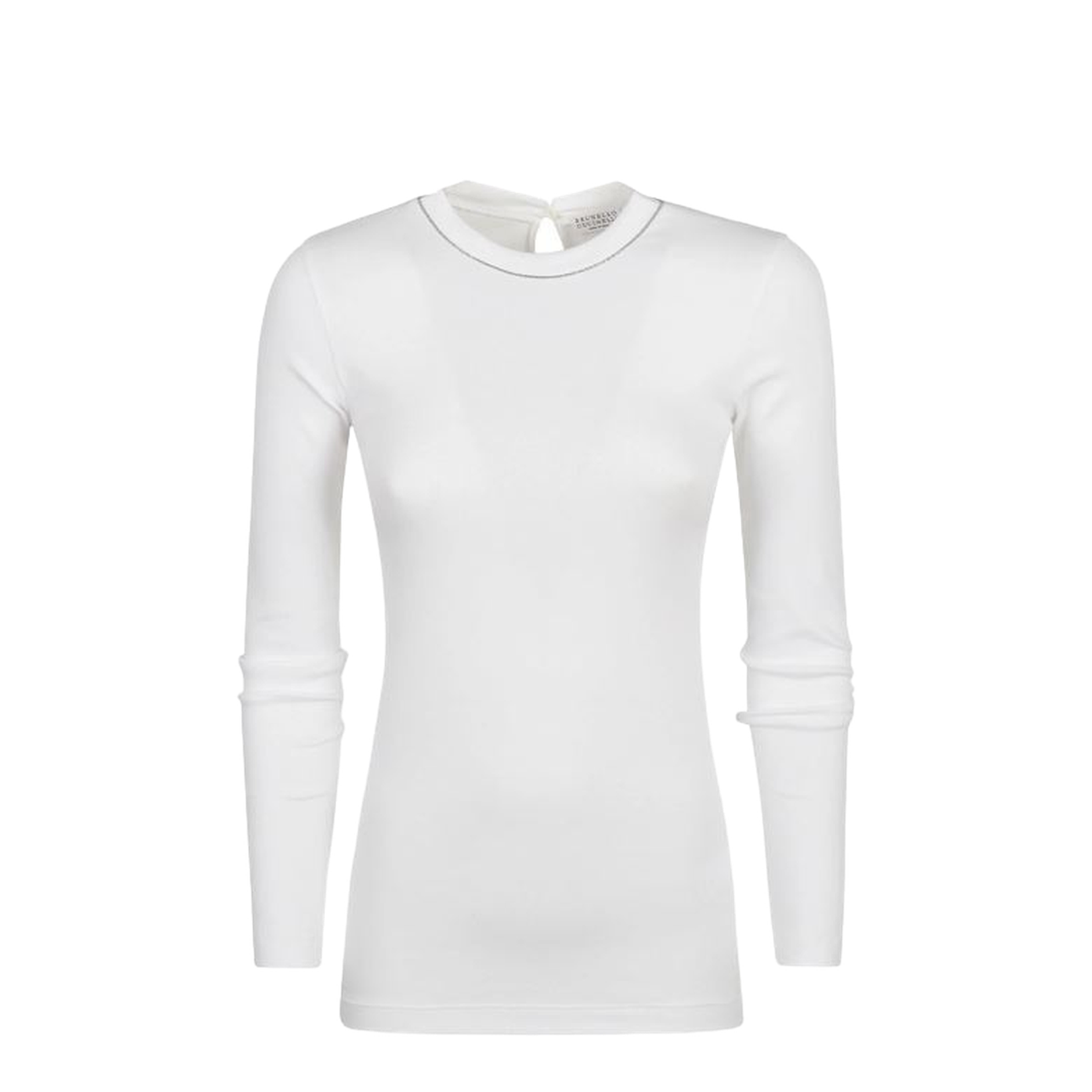 Monili Detailed Crewneck T-Shirt - Image 1