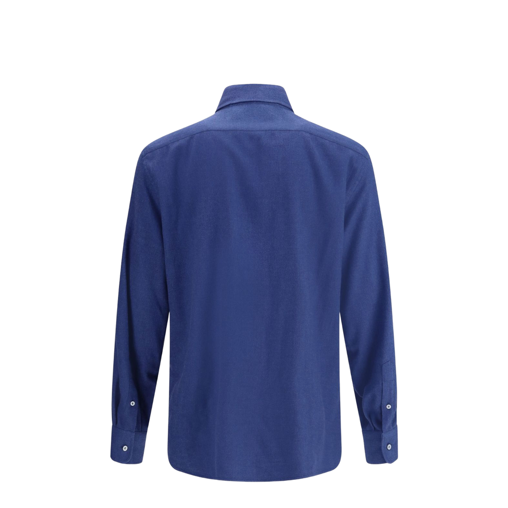 Herringbone Patterned Cotton Blend Flannel Shirt - Image 3