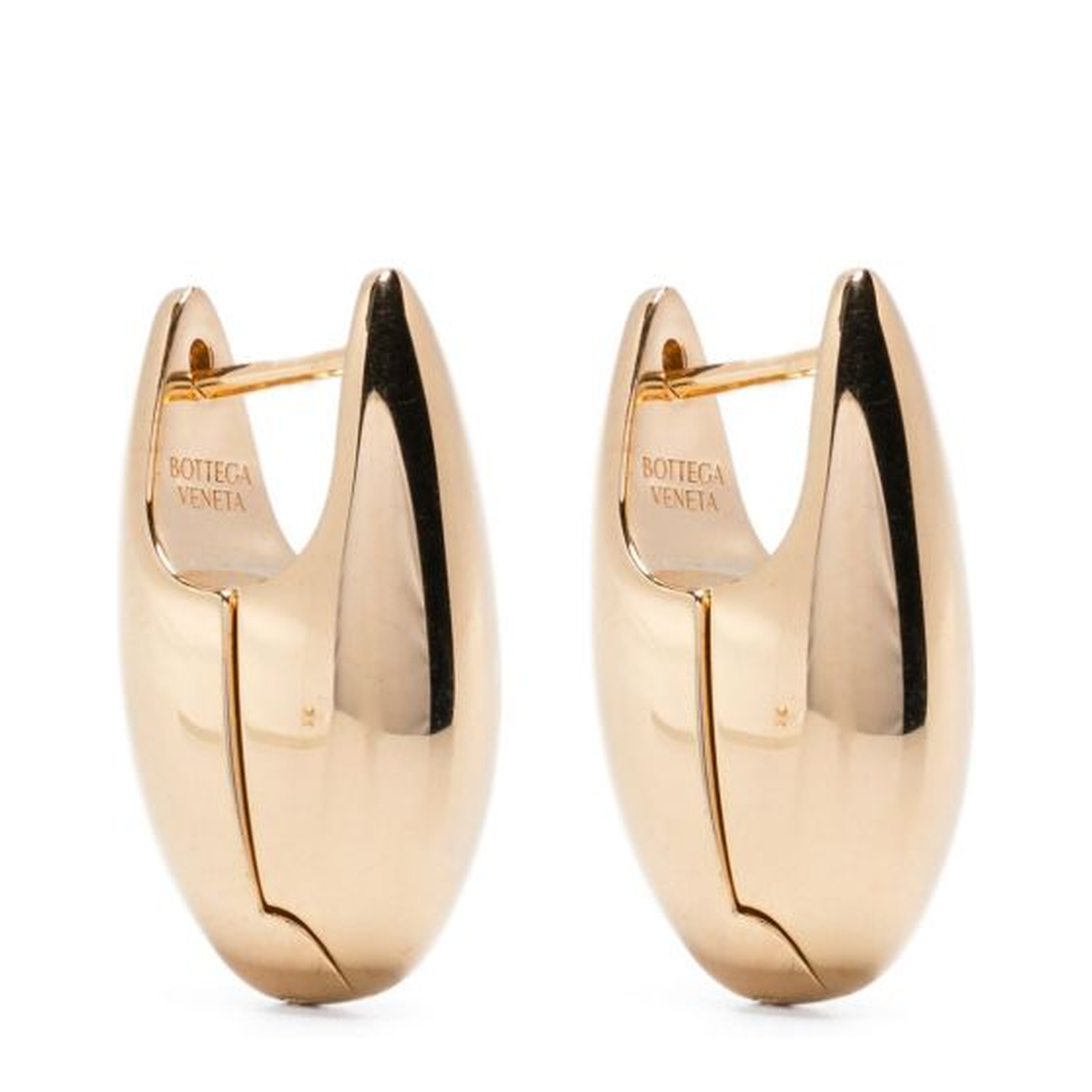 Oval Shape Smooth Finish Hinged Closure Earring - Image 1