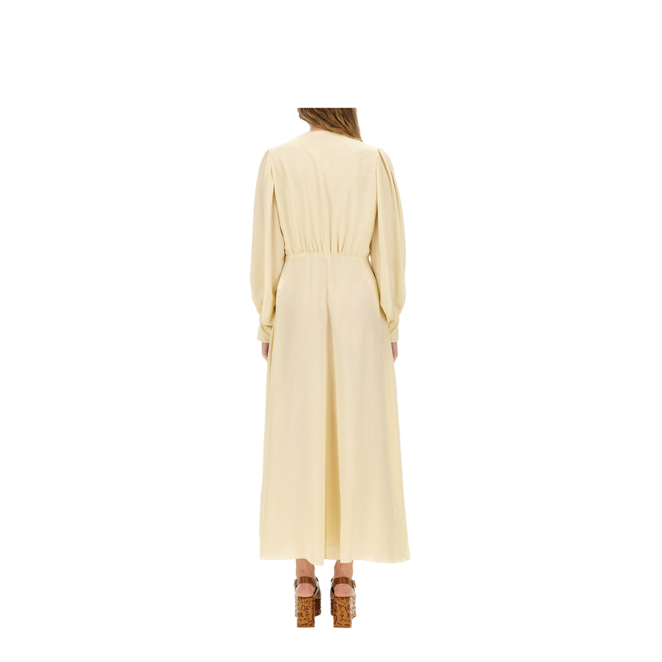 Ruched Silk Dress - Image 3