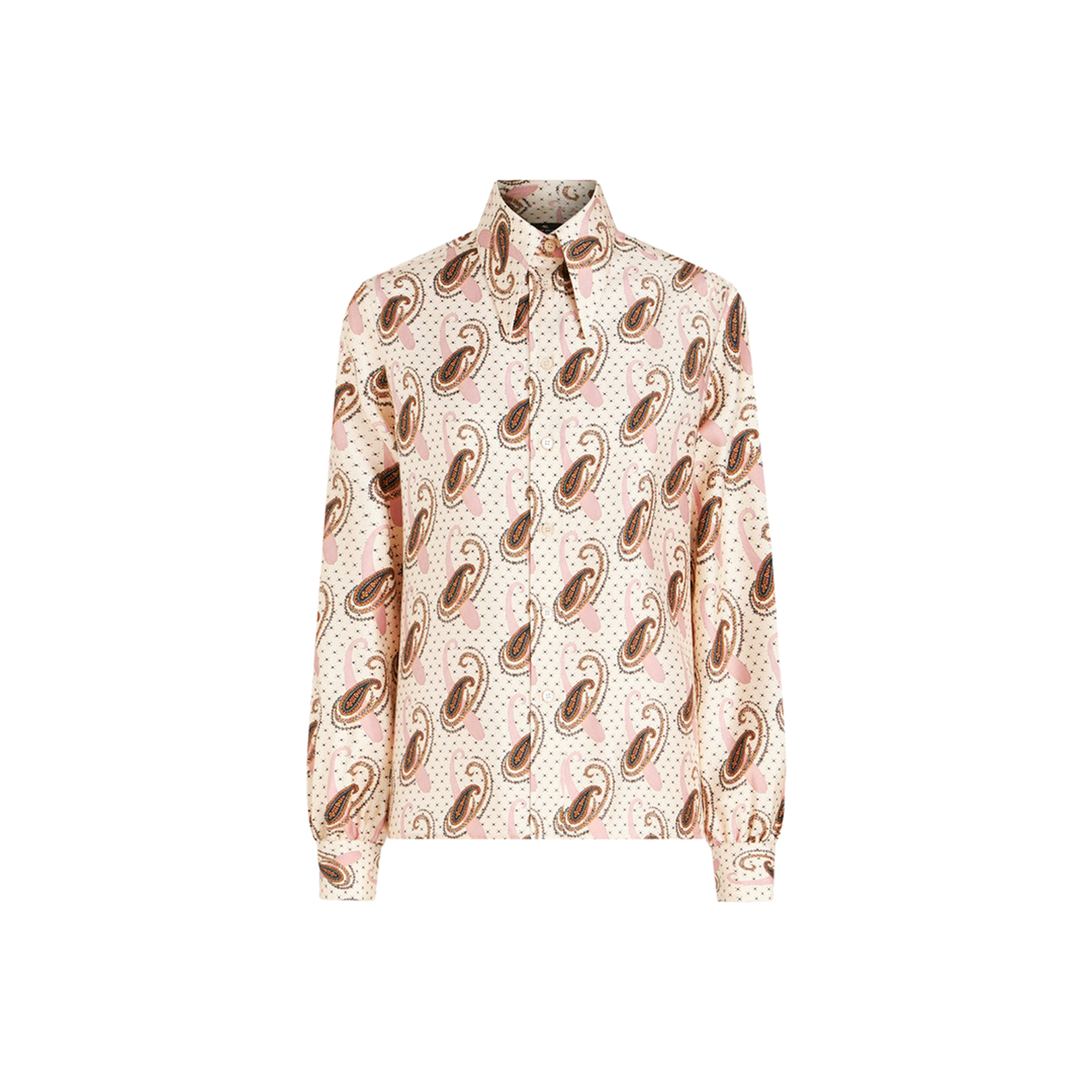 Silk Shirt With Paisley Pattern - Image 1