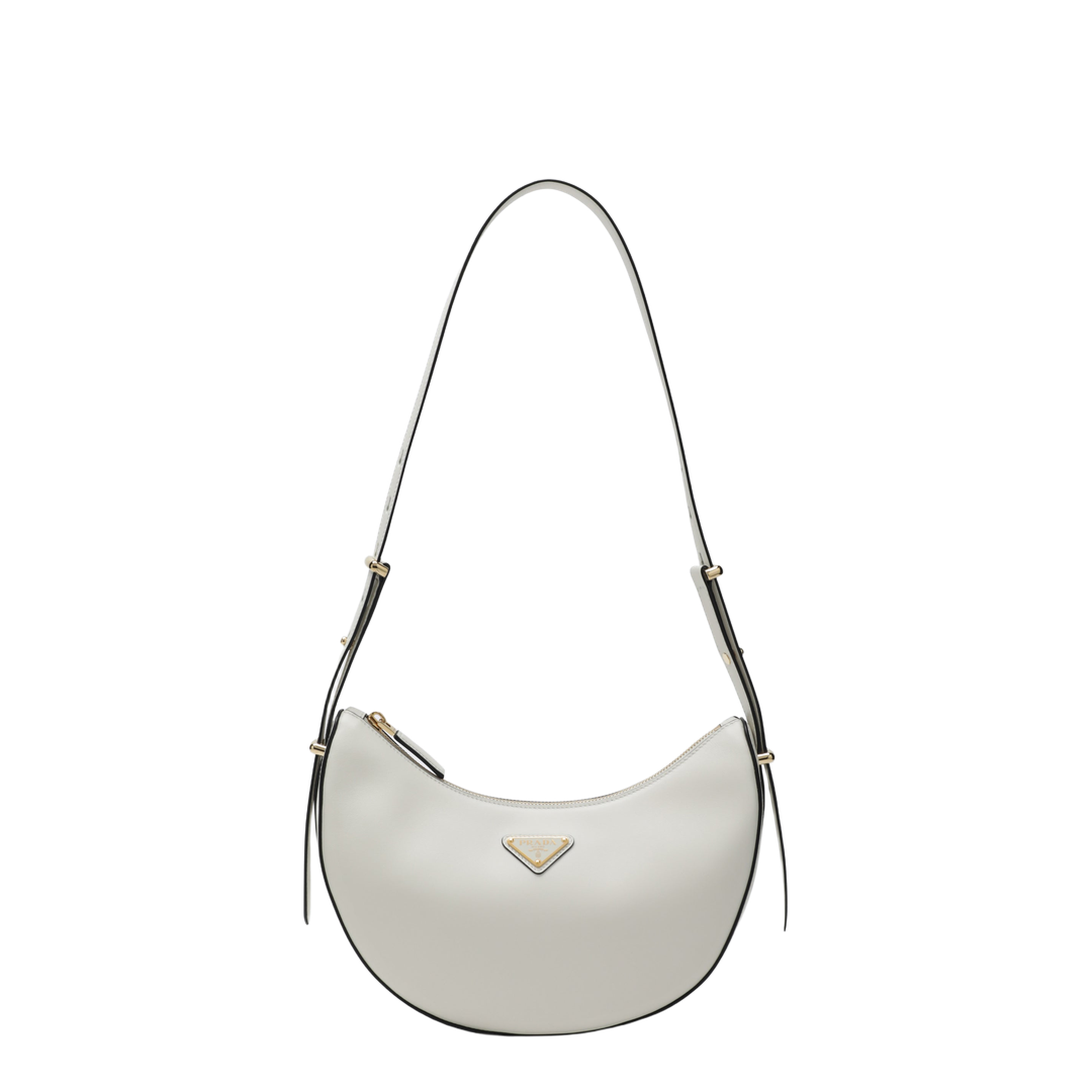 Arqué Small Calfskin Shoulder Bags - White - Image 1