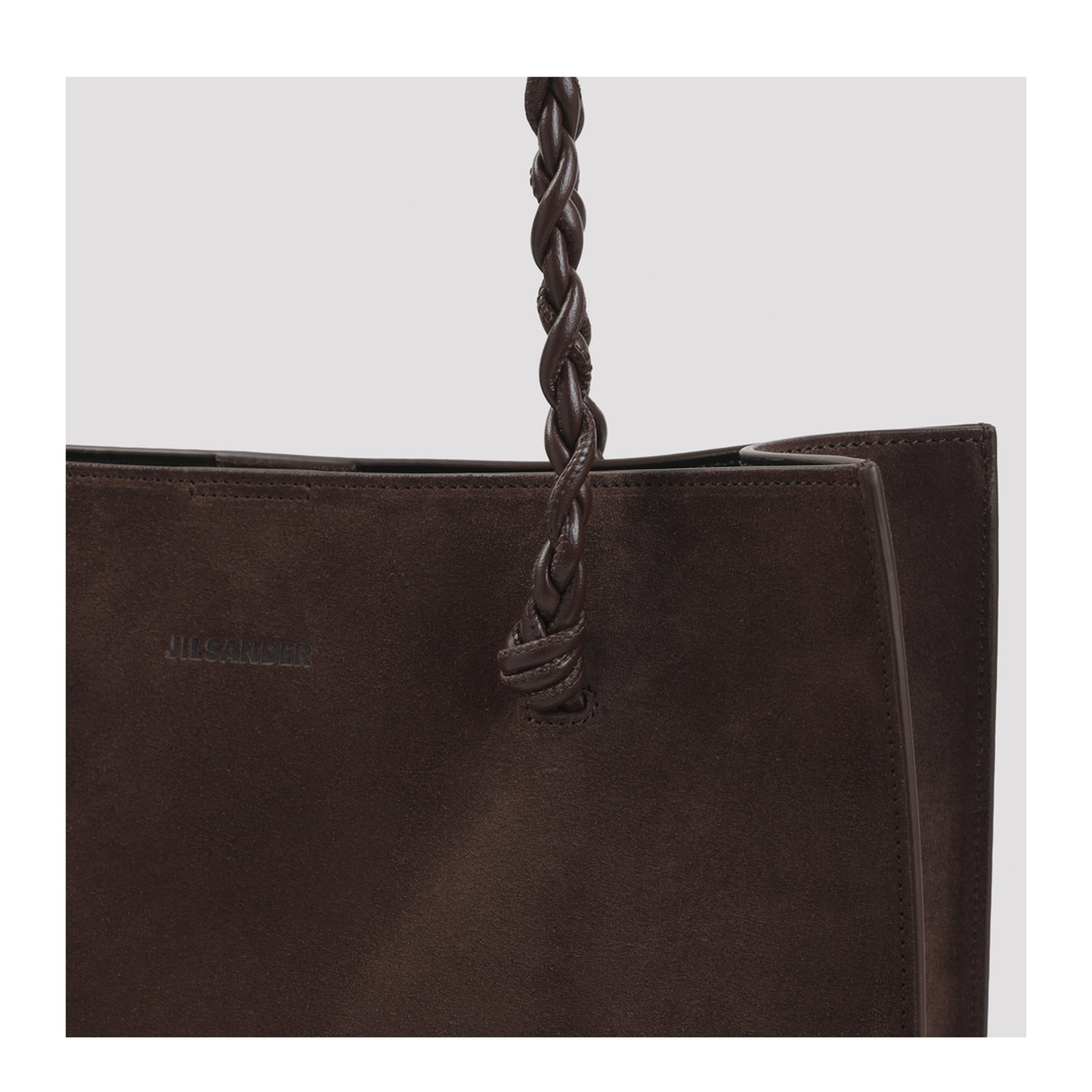 The Marino Calf Leather Tote - Midnight Brown - Image 5