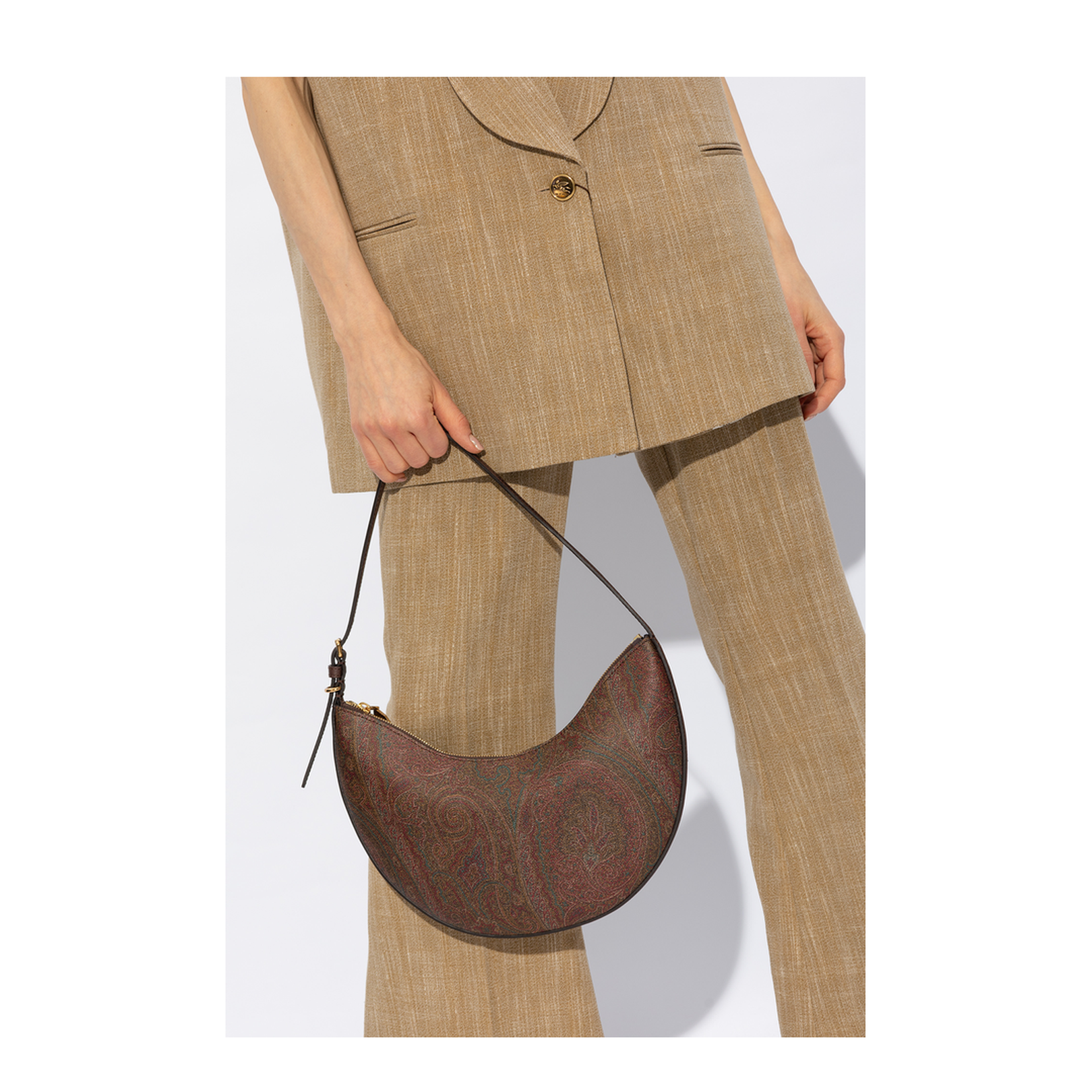 Paisley Fabric Shoulder Bag - Image 3