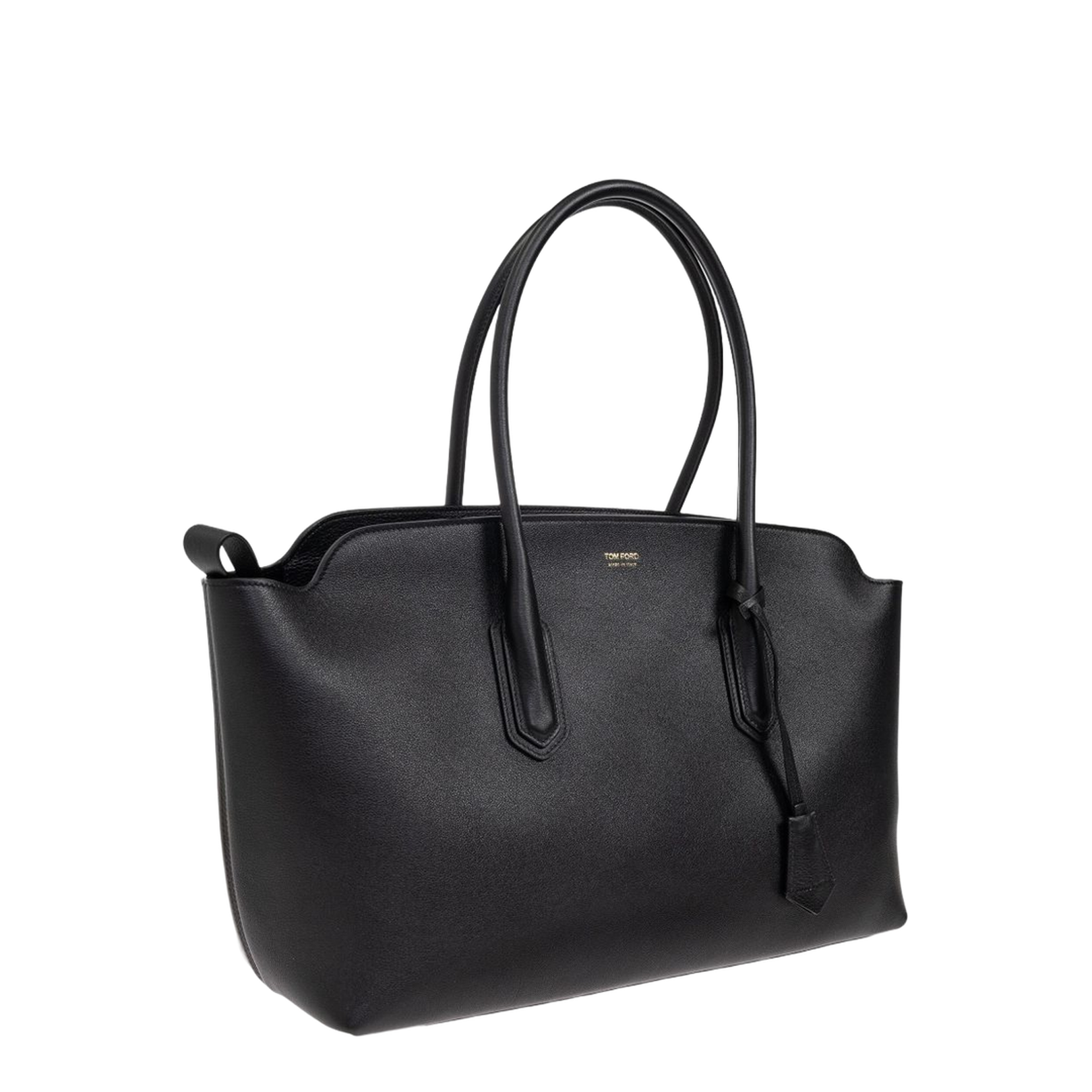 Large Leather Shopping Bag - Image 3
