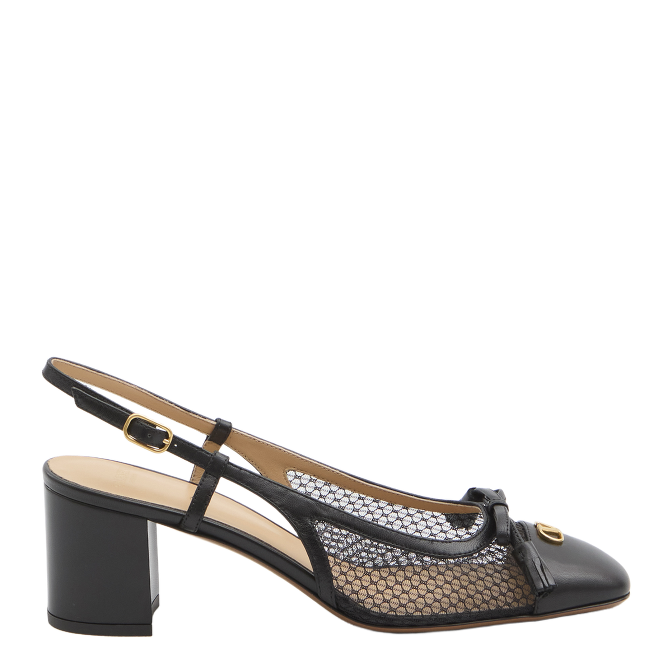 Black Valet Du Roi Slingback Pumps - Image 1