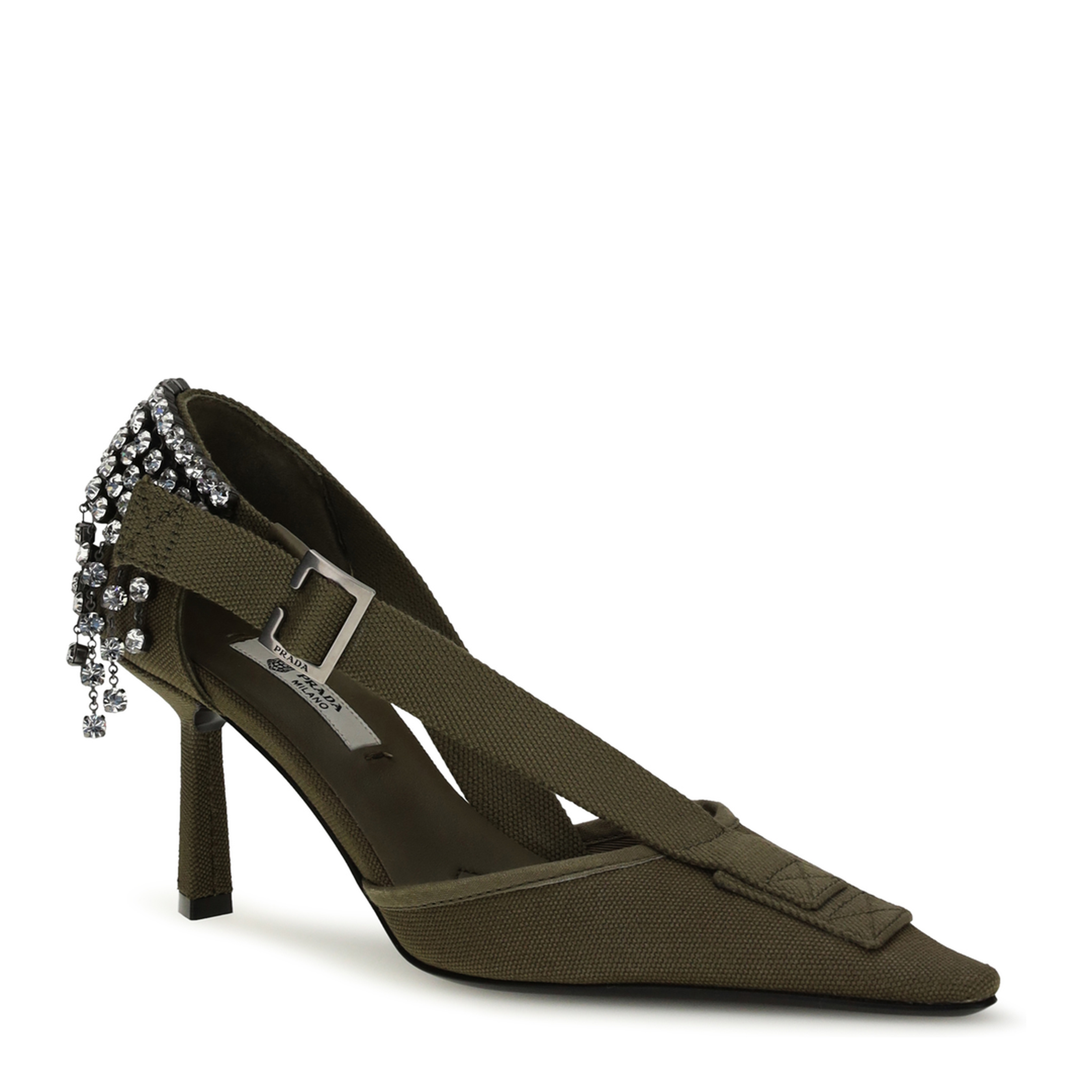 Canvas Pumps with Crystals - Image 2
