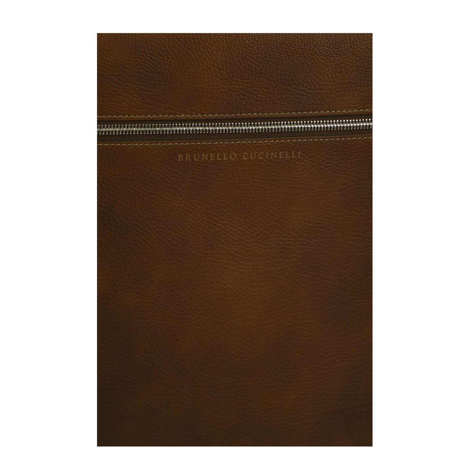 Grained Calfskin Trolley Suitcase - Cognac/Brown - Image 5