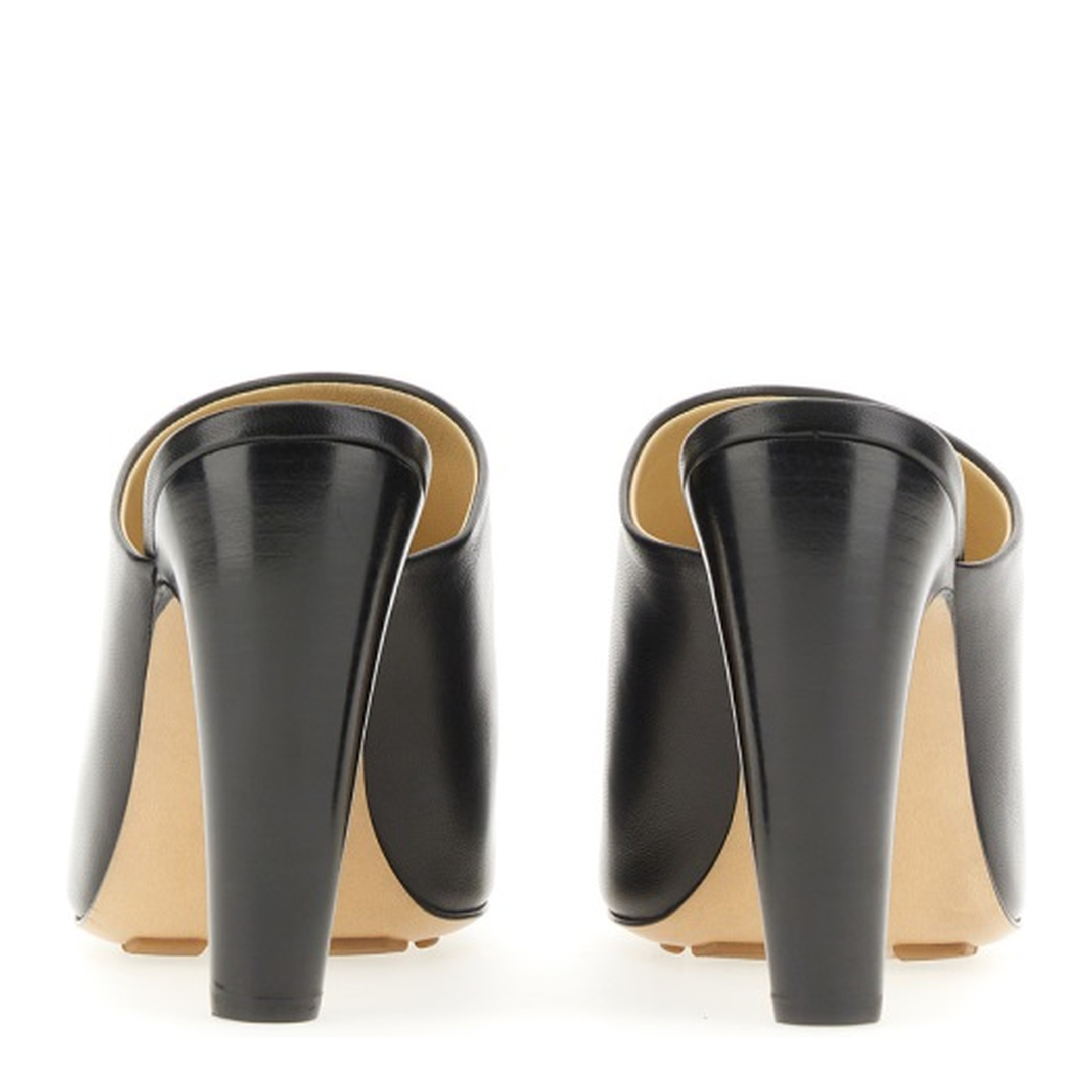 Black Nappa Leather Canalazzo Sandals - Image 3