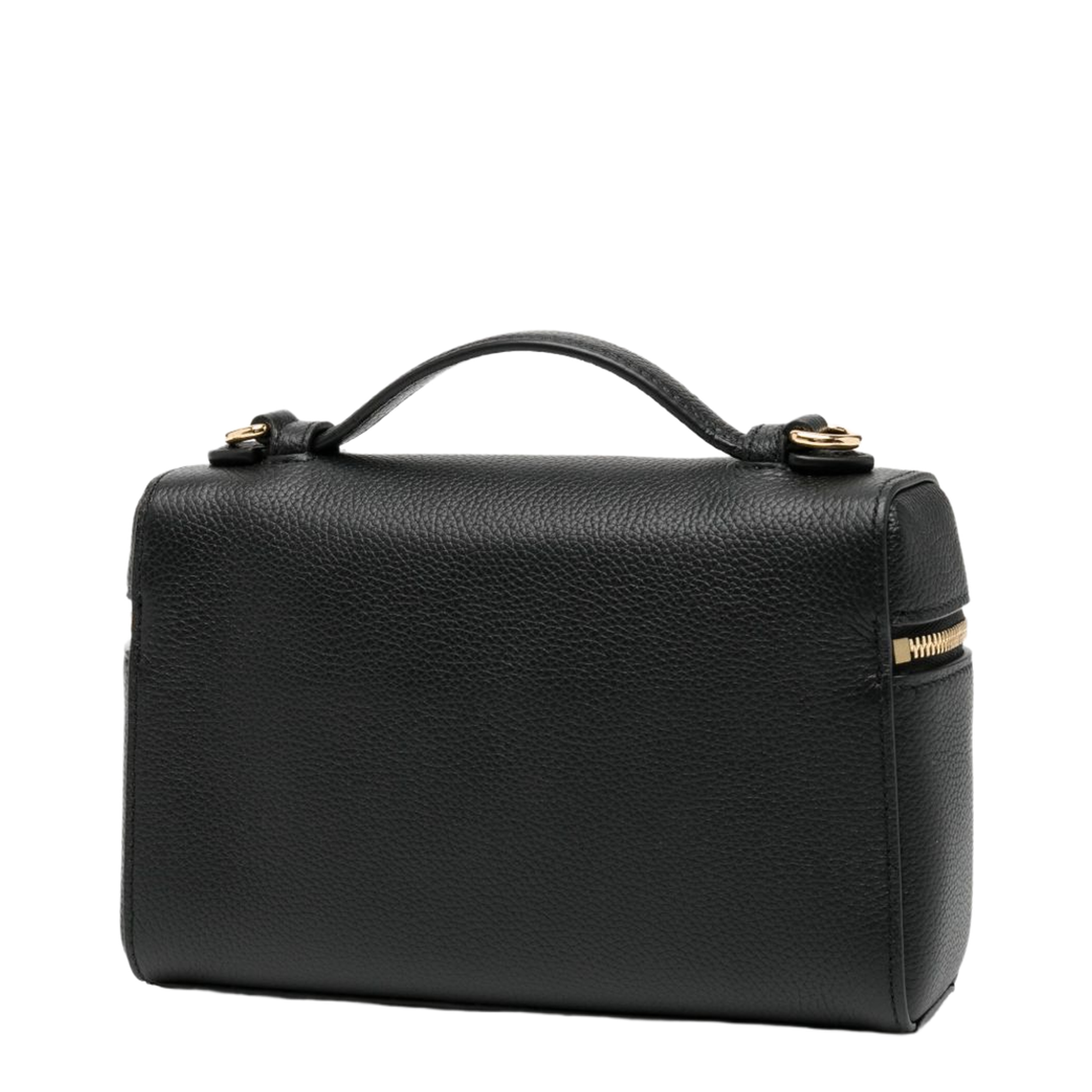 Romy Slim Top Handle Bag - Black - Image 3