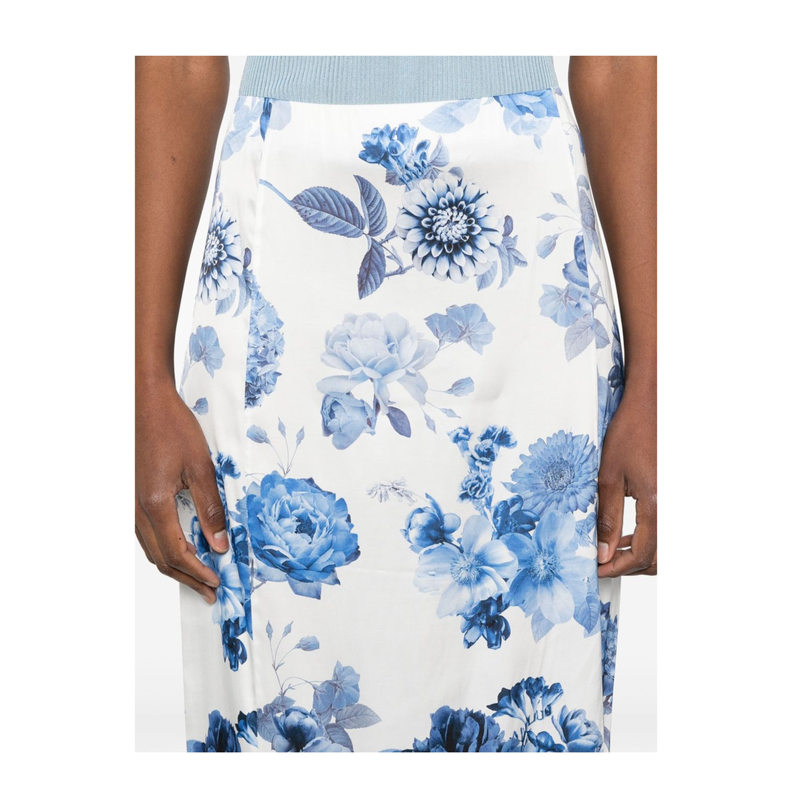 Floral Print Maxi Skirt In Multicolour - Image 4