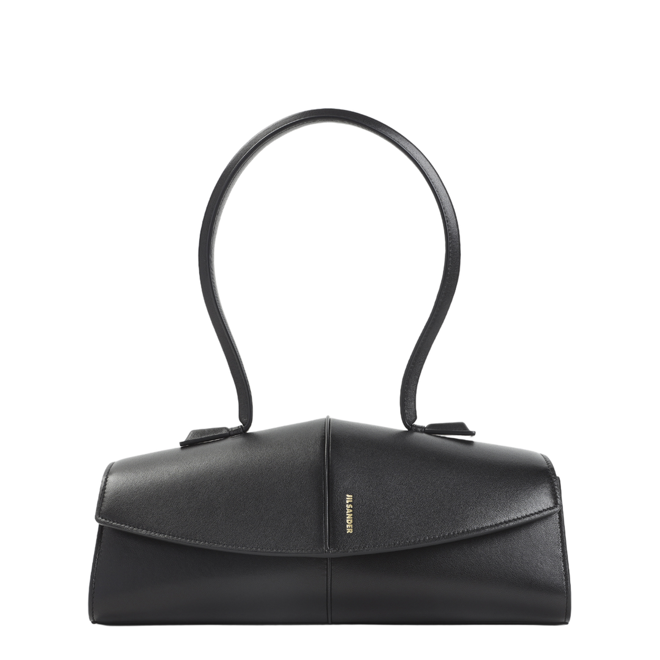 Linea Leather Shoulder Bag - Black - Image 4