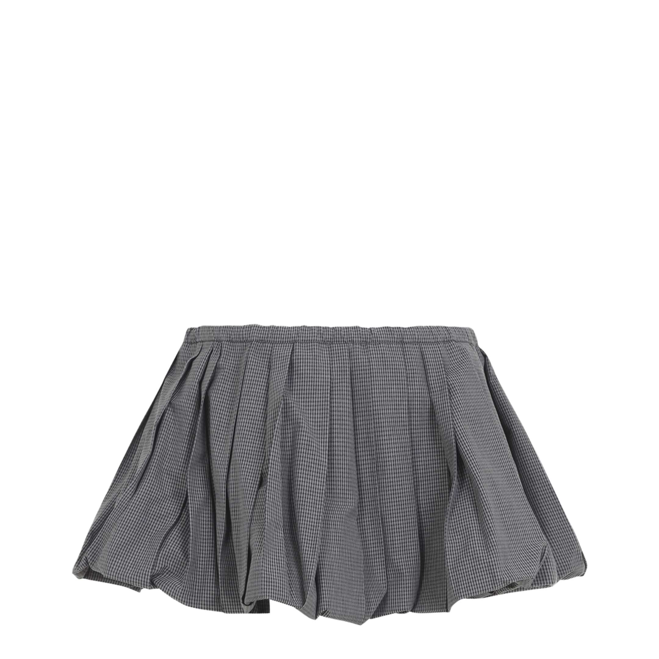 Plissé Check Mini Skirt - Image 4