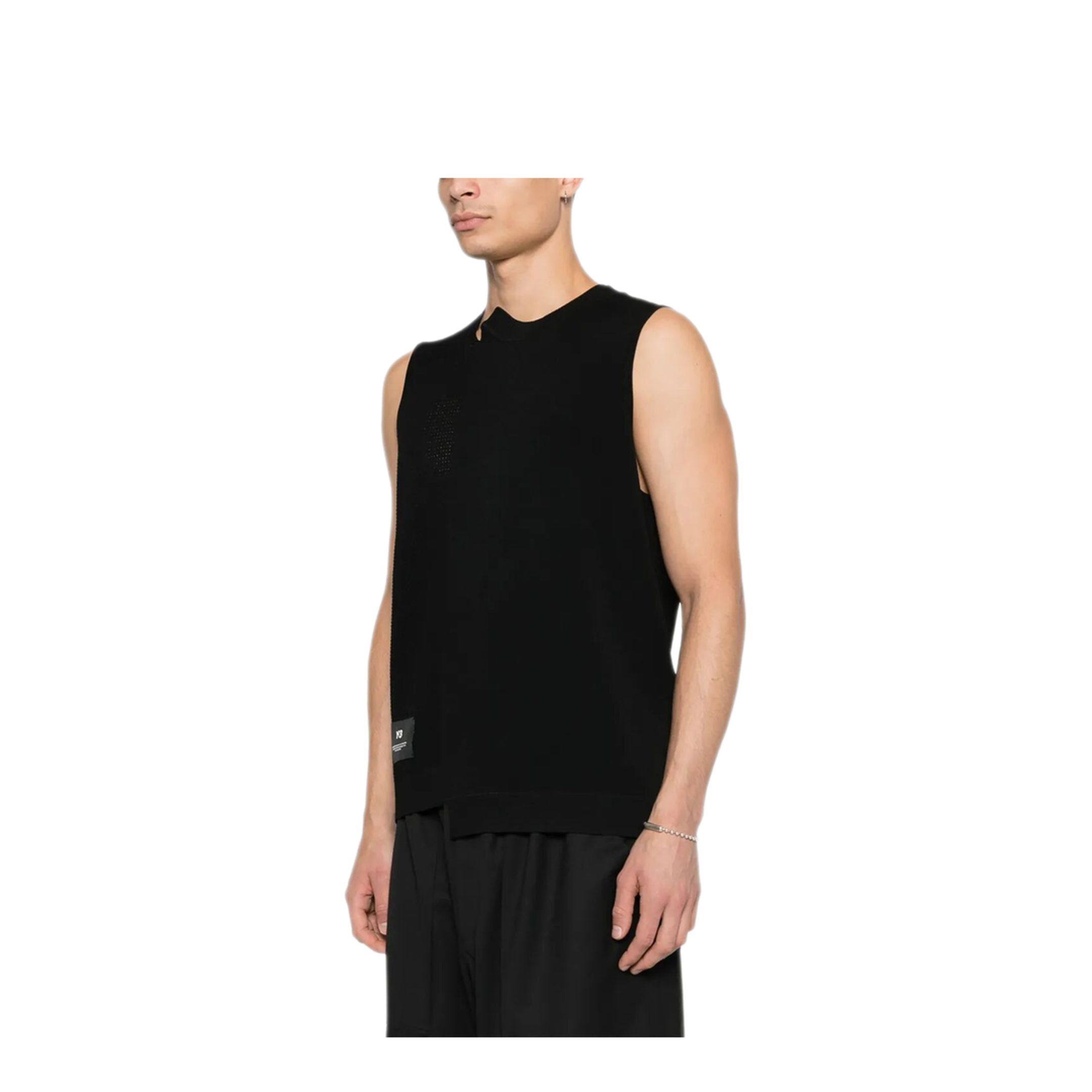 GFX Knitted Vest with Perforated Details - Image 3