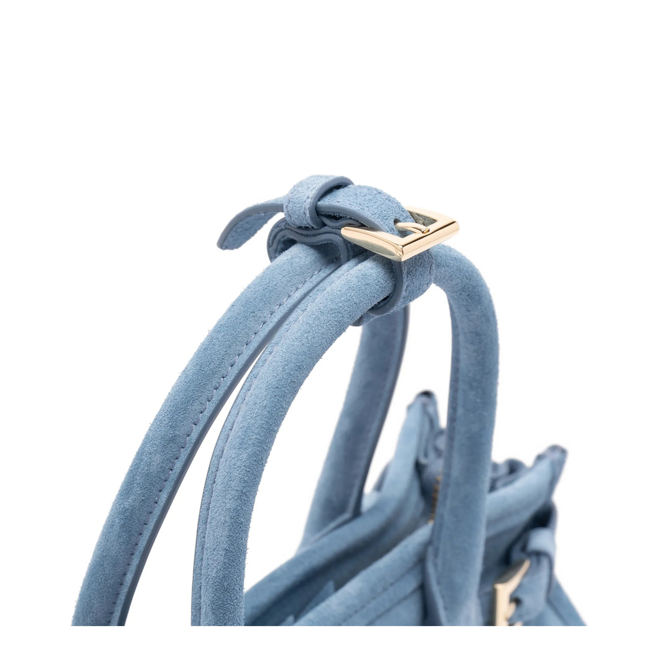 Bonnie Mini Leather Handbag - Light Blue - Image 4