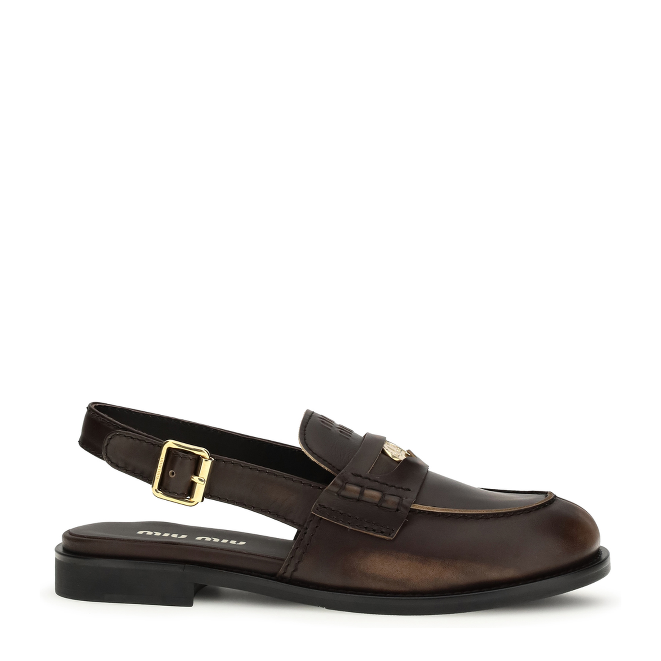 Buckled Leather Loafers - Image 1