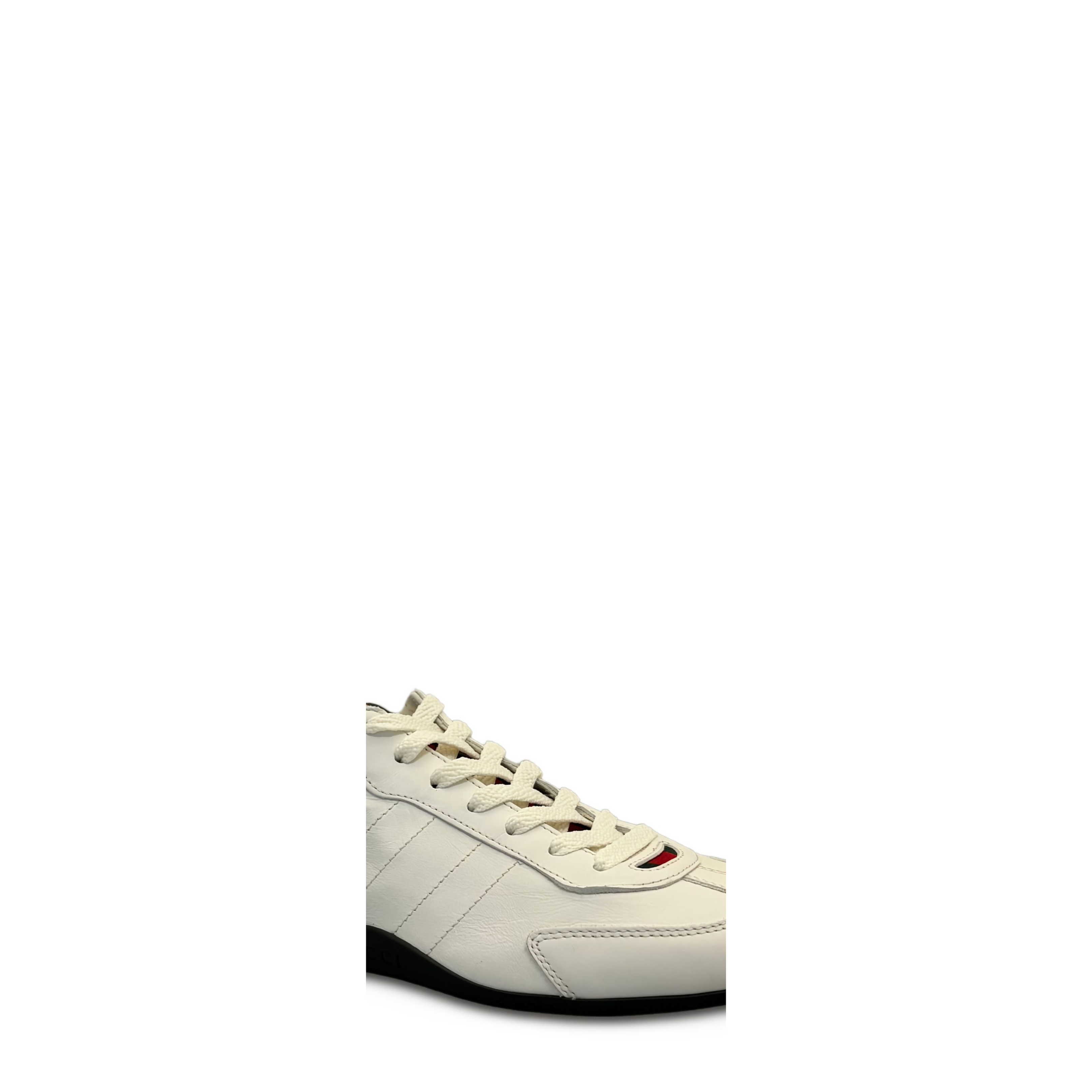 Shift Trainers in White Leather - Image 2