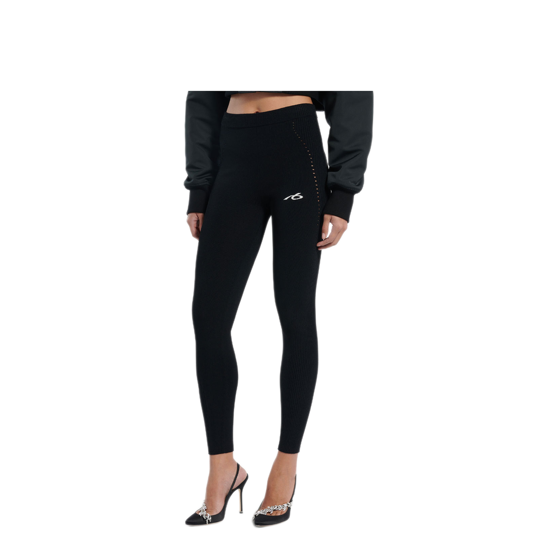 Techwear Leggings in Viscose Sporty Knit - Image 4