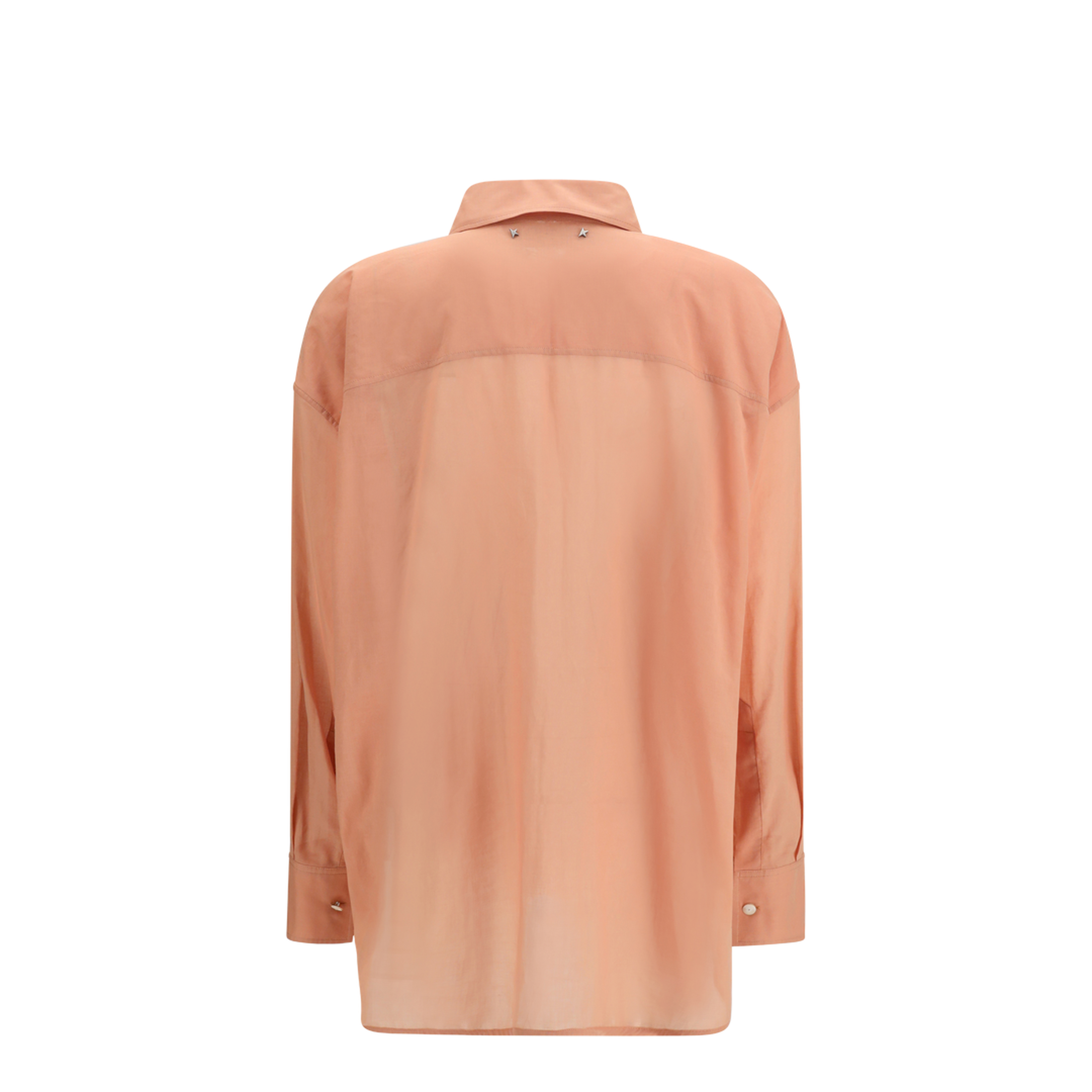 Oversized Shirt in Cotton with Pleated Bib - Image 2