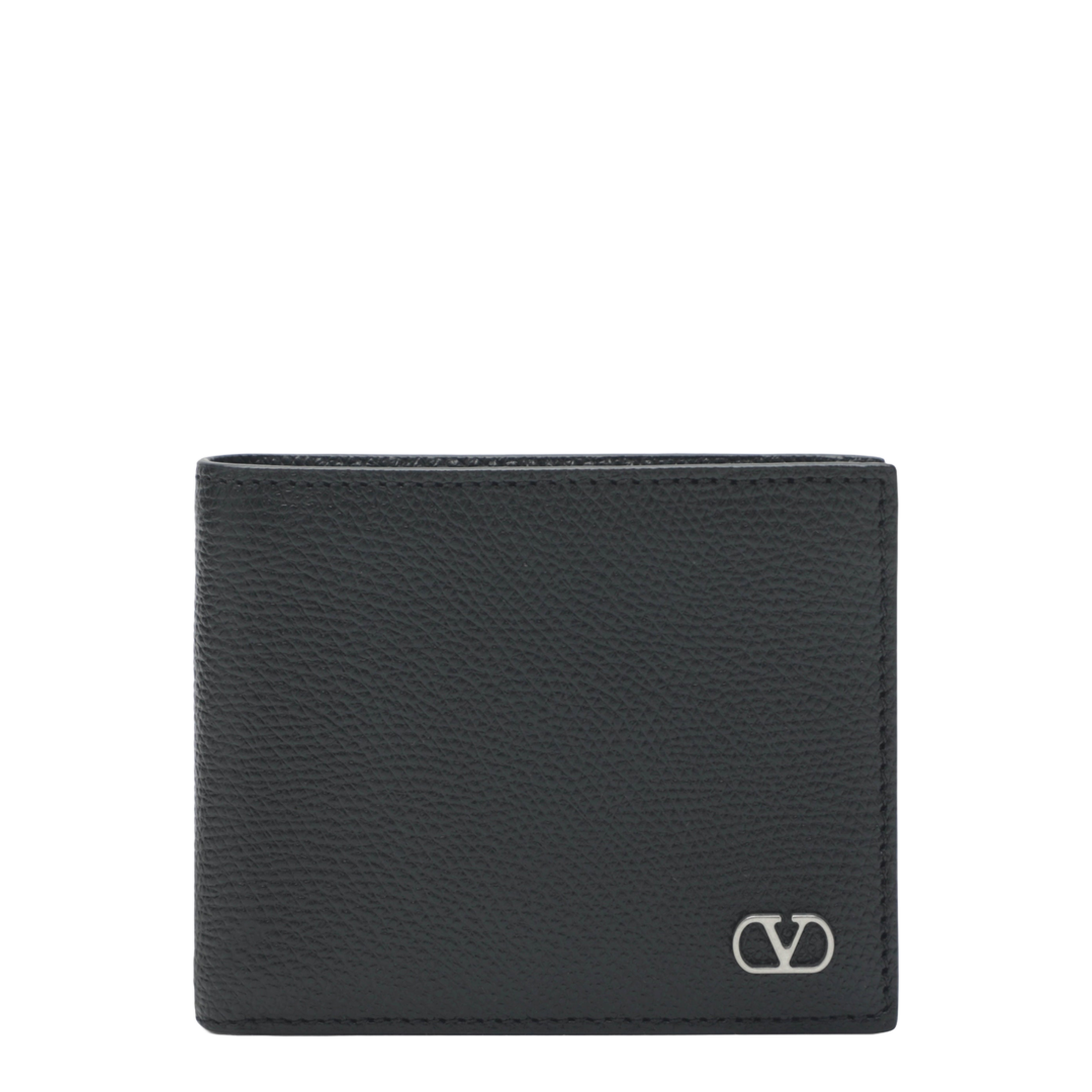 VLogo Signature Grainy Calfskin Wallet - Image 1