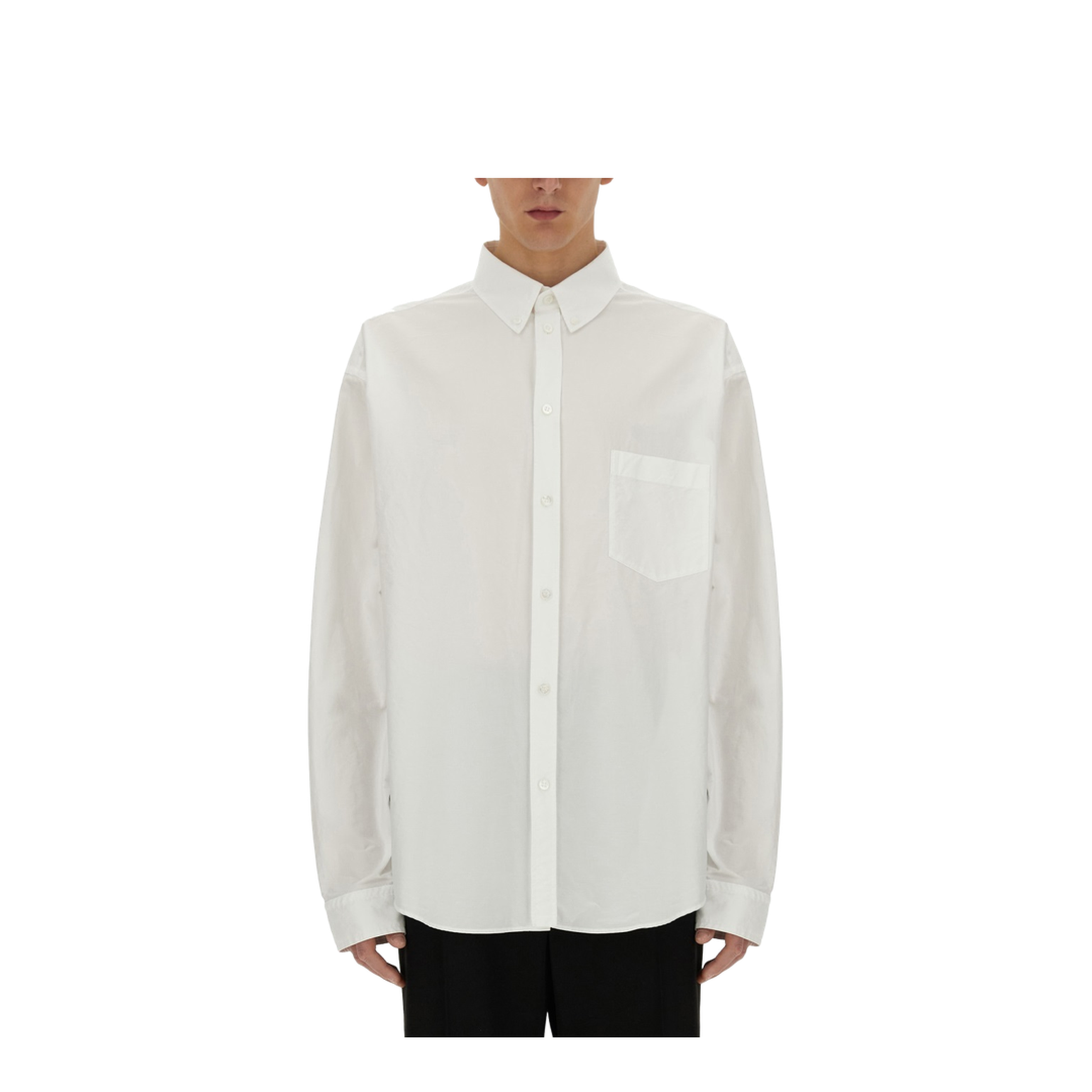Cotton Poplin Texture Shirt - Image 1