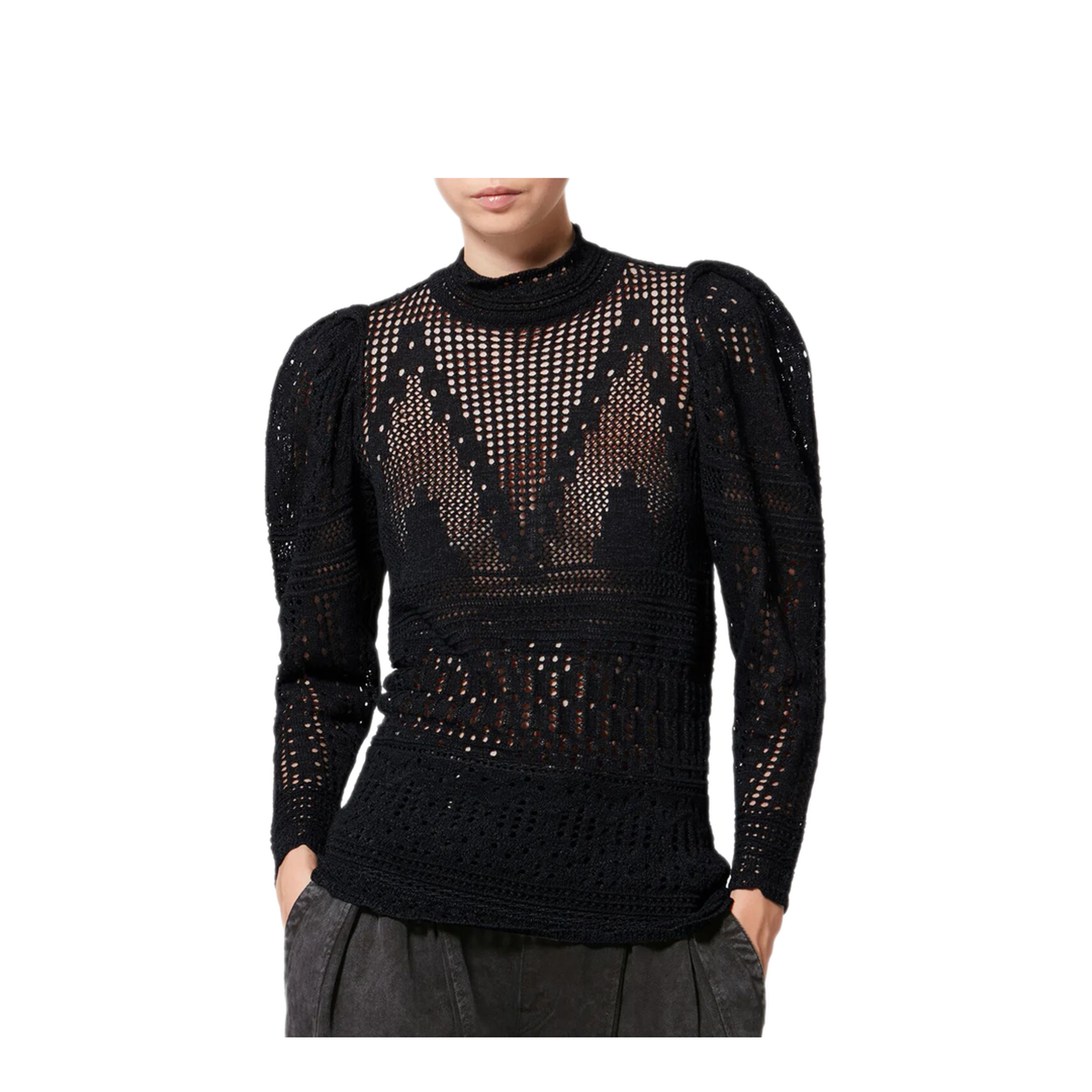 Dahara Openwork Cotton Sweater - Image 2