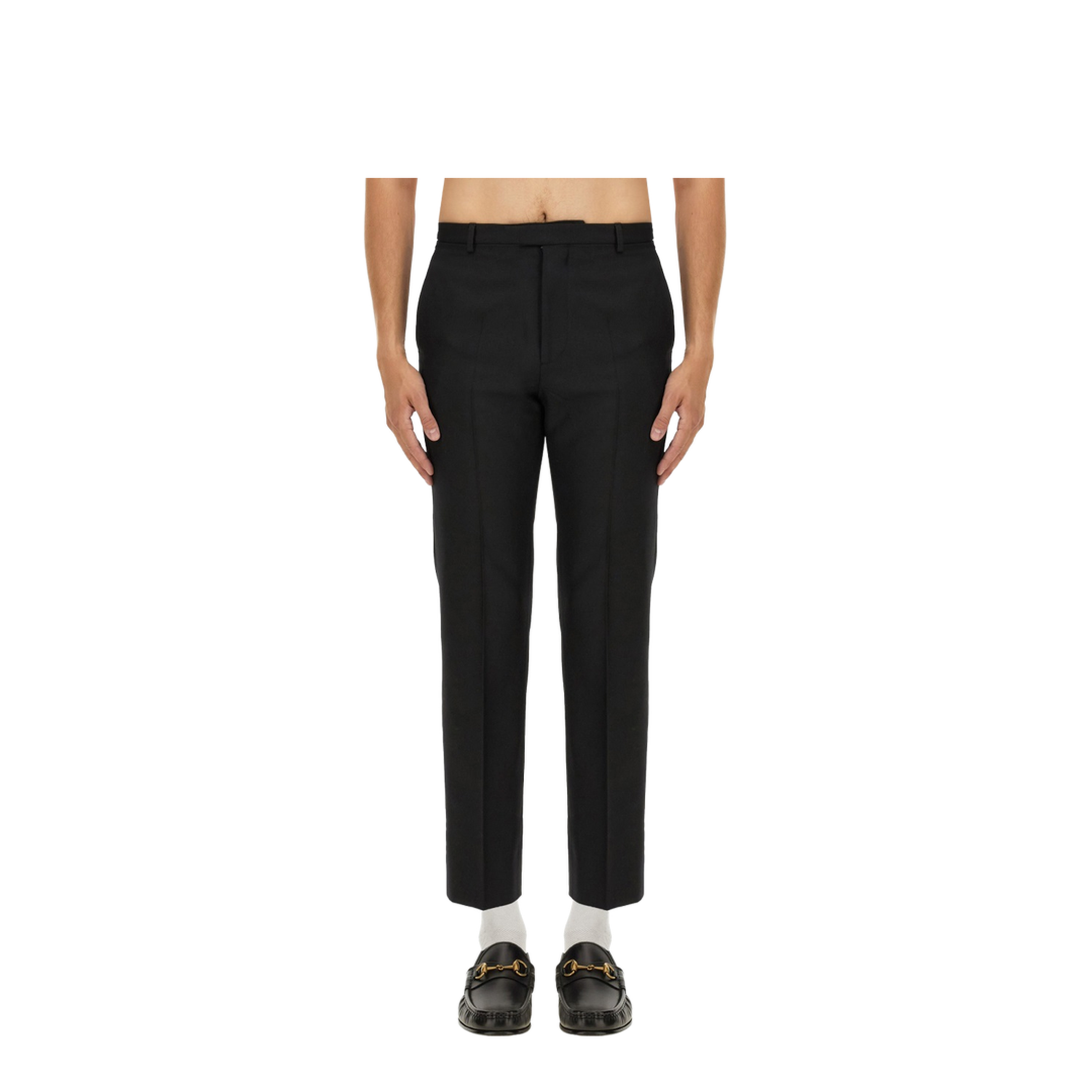 Wool Blend Twill Pants - Image 1