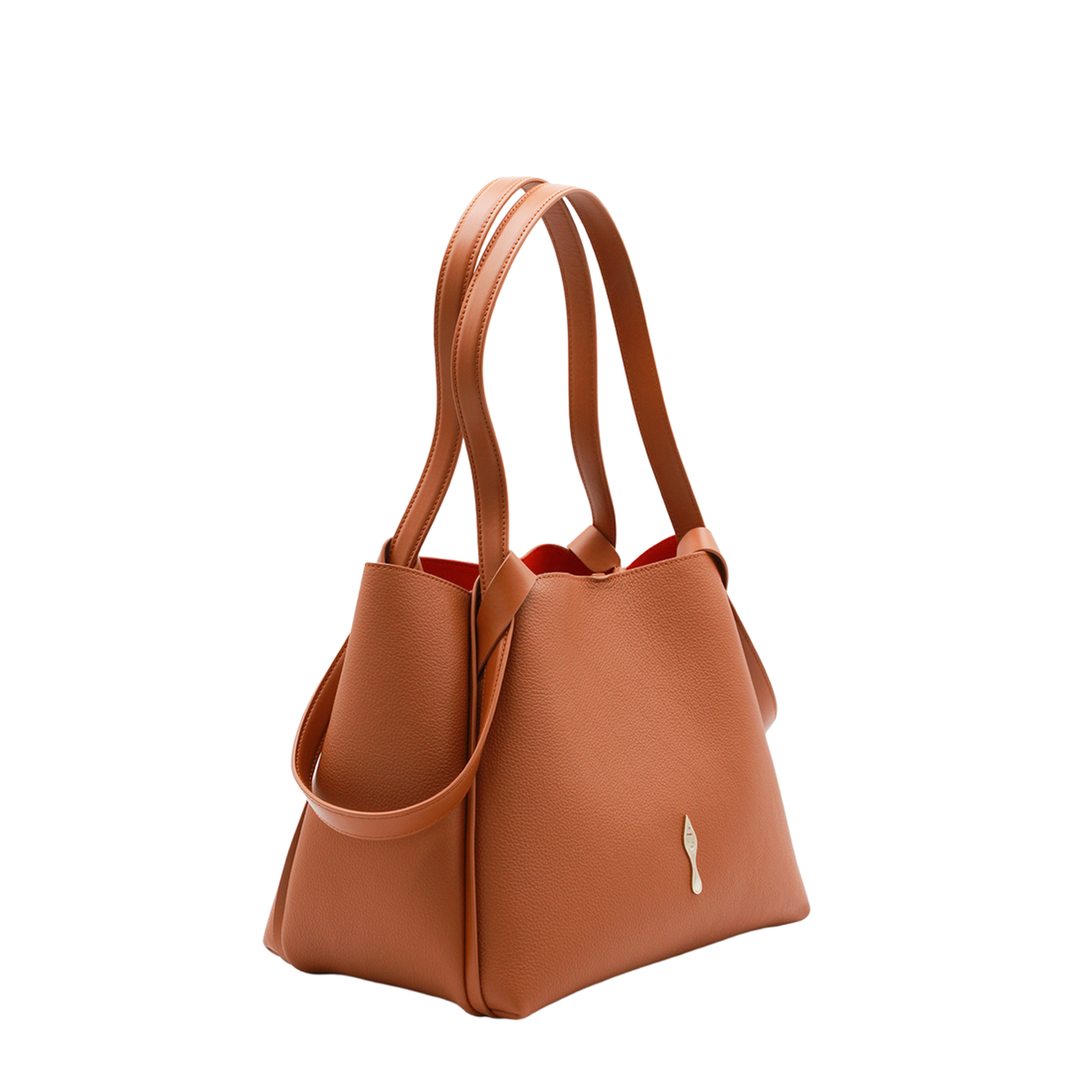 Bettina Small Grained Calf Leather Tote - Cuoio - Image 3