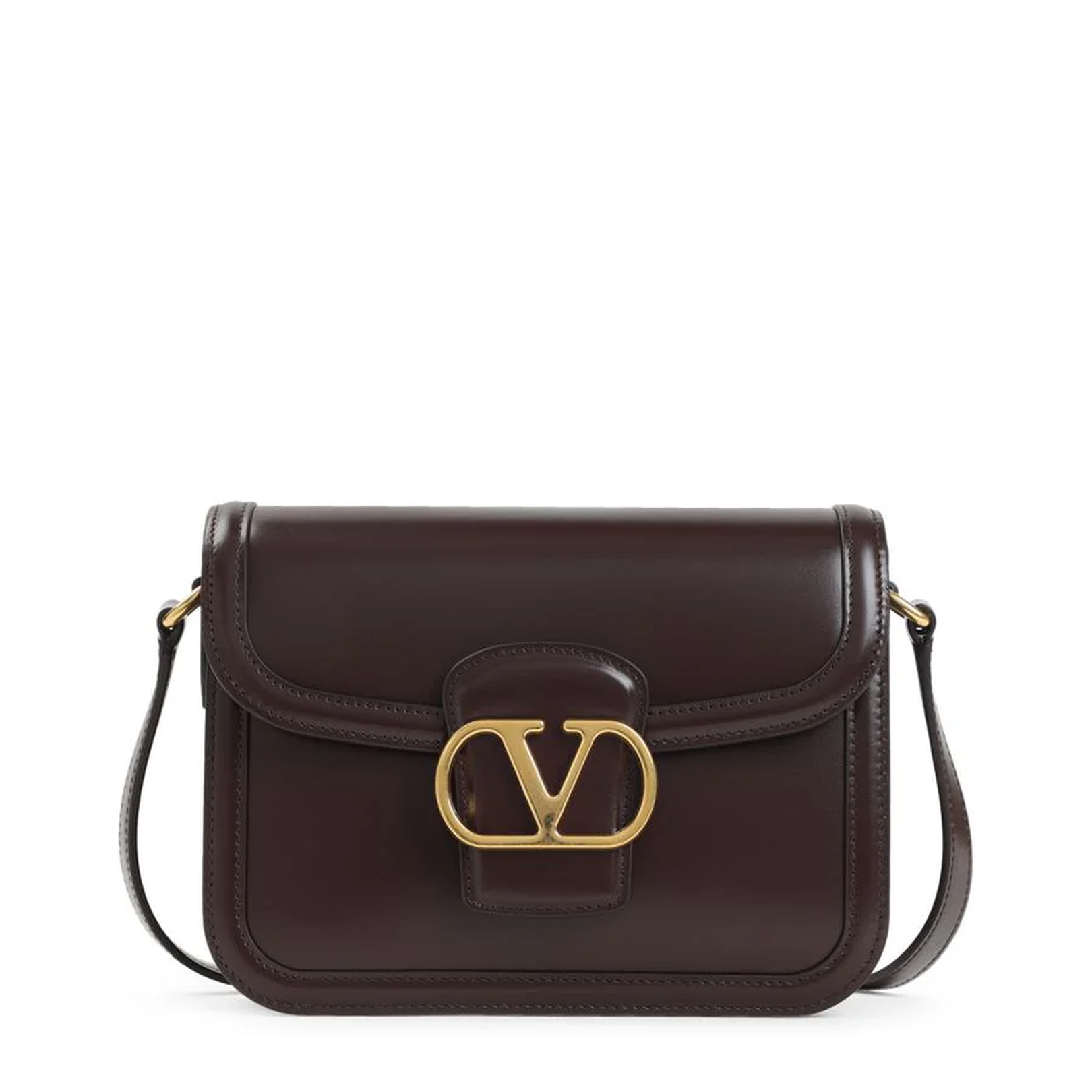 Foldover Top Shoulder Bag Oak Brown - Image 1