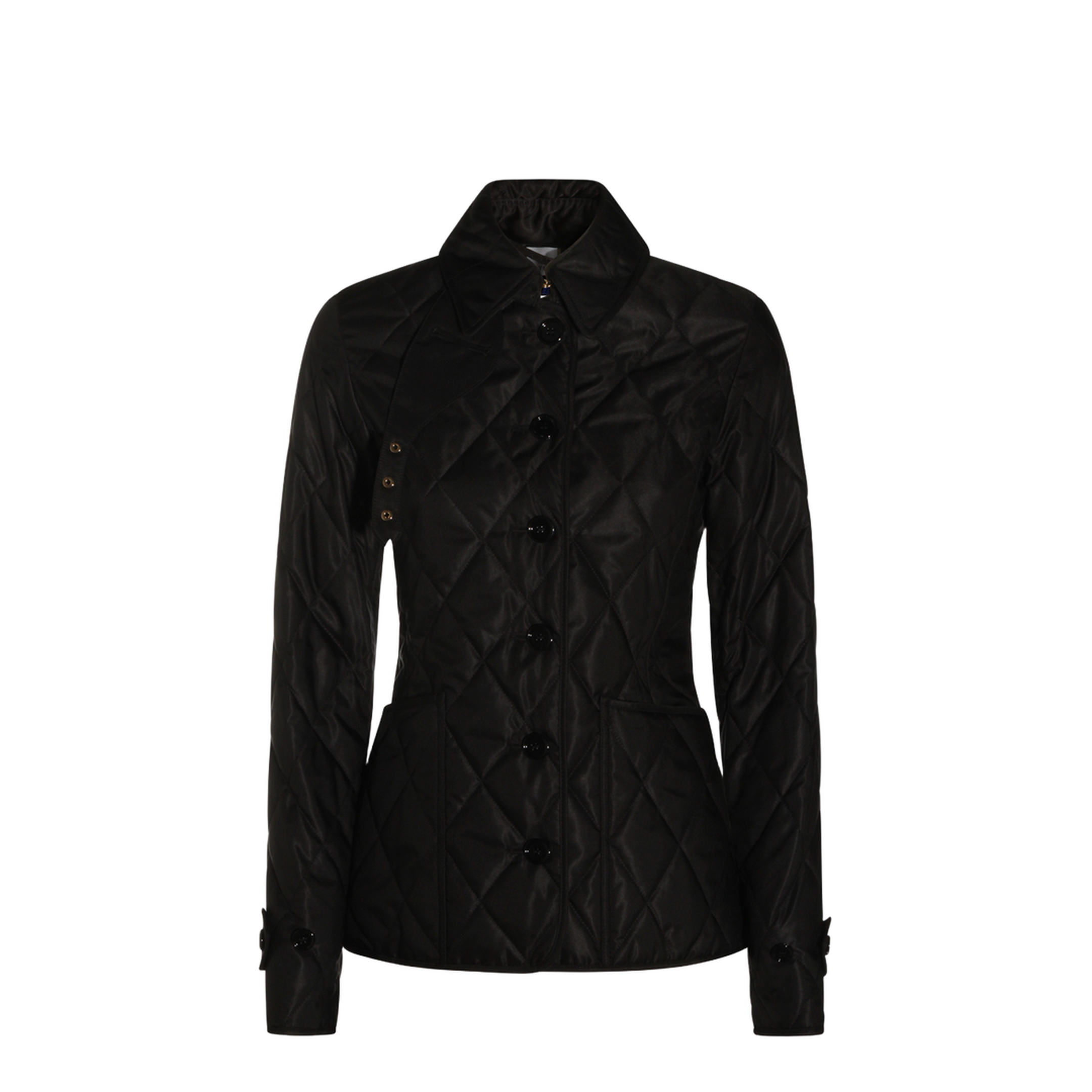 Quilted Jacket In Black - Image 2