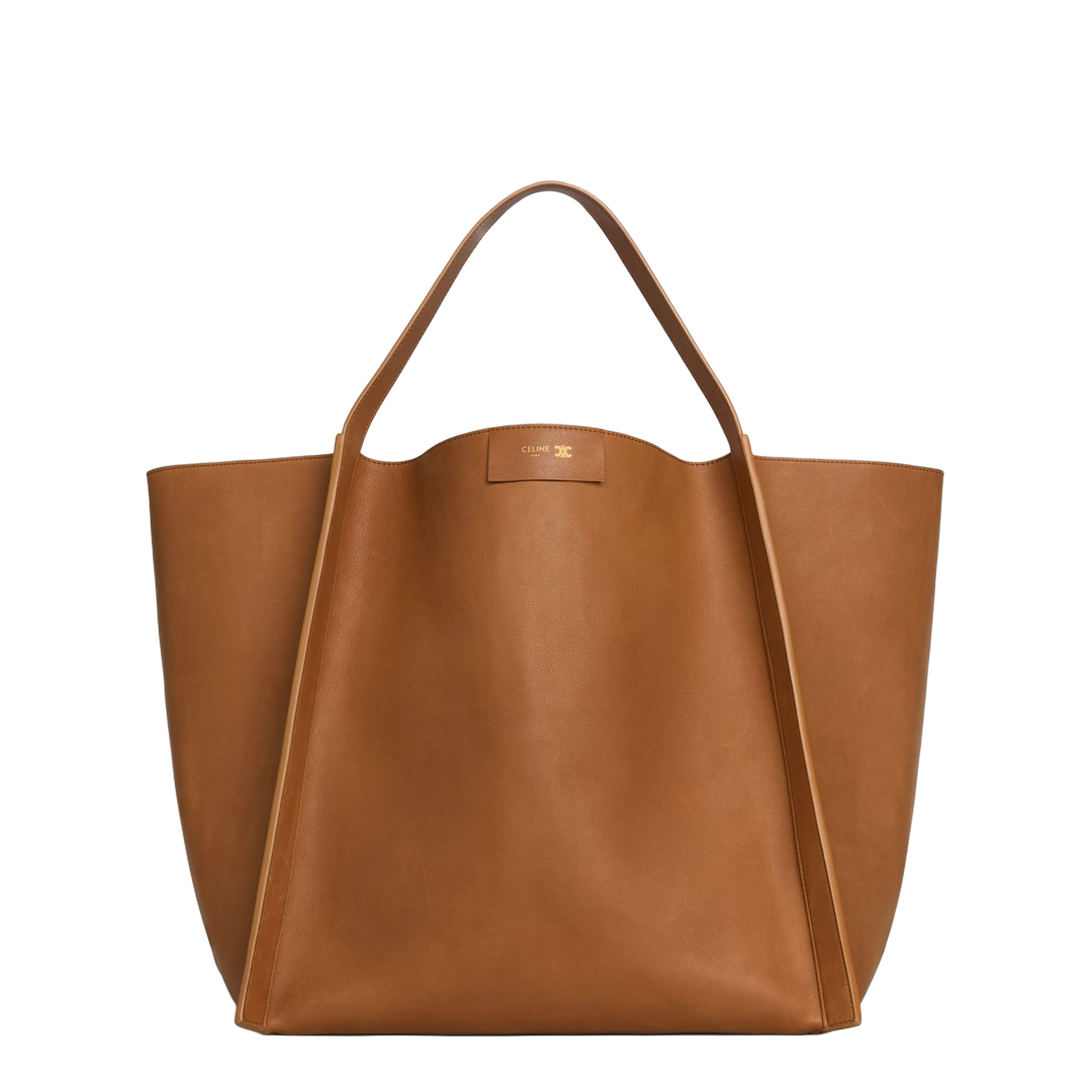 Double Cube Leather Handbag - Brown - Image 1