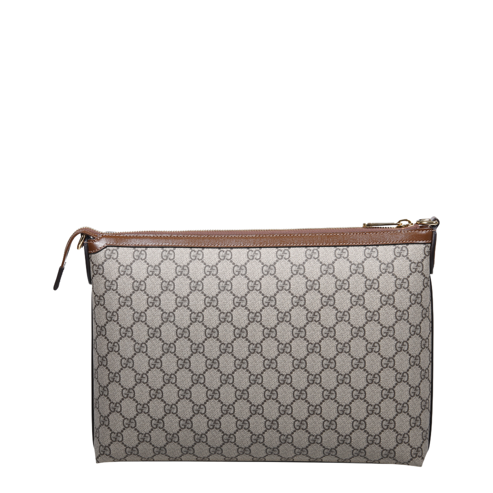 Small Canvas Bi-Color Pouch - Gray - Image 4
