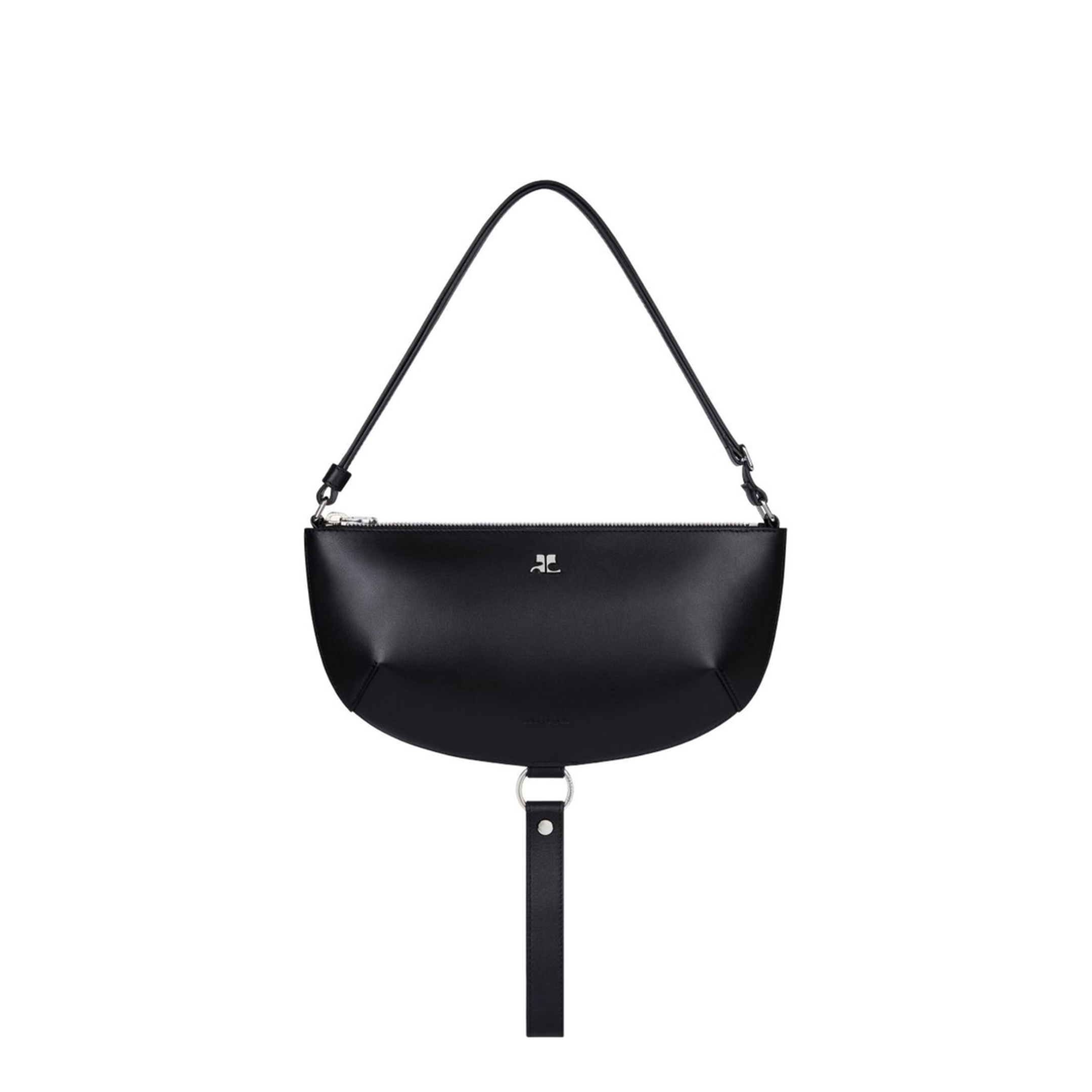 Holy Eclipse Medium Calf Leather Shoulder Bag - Black - Image 1