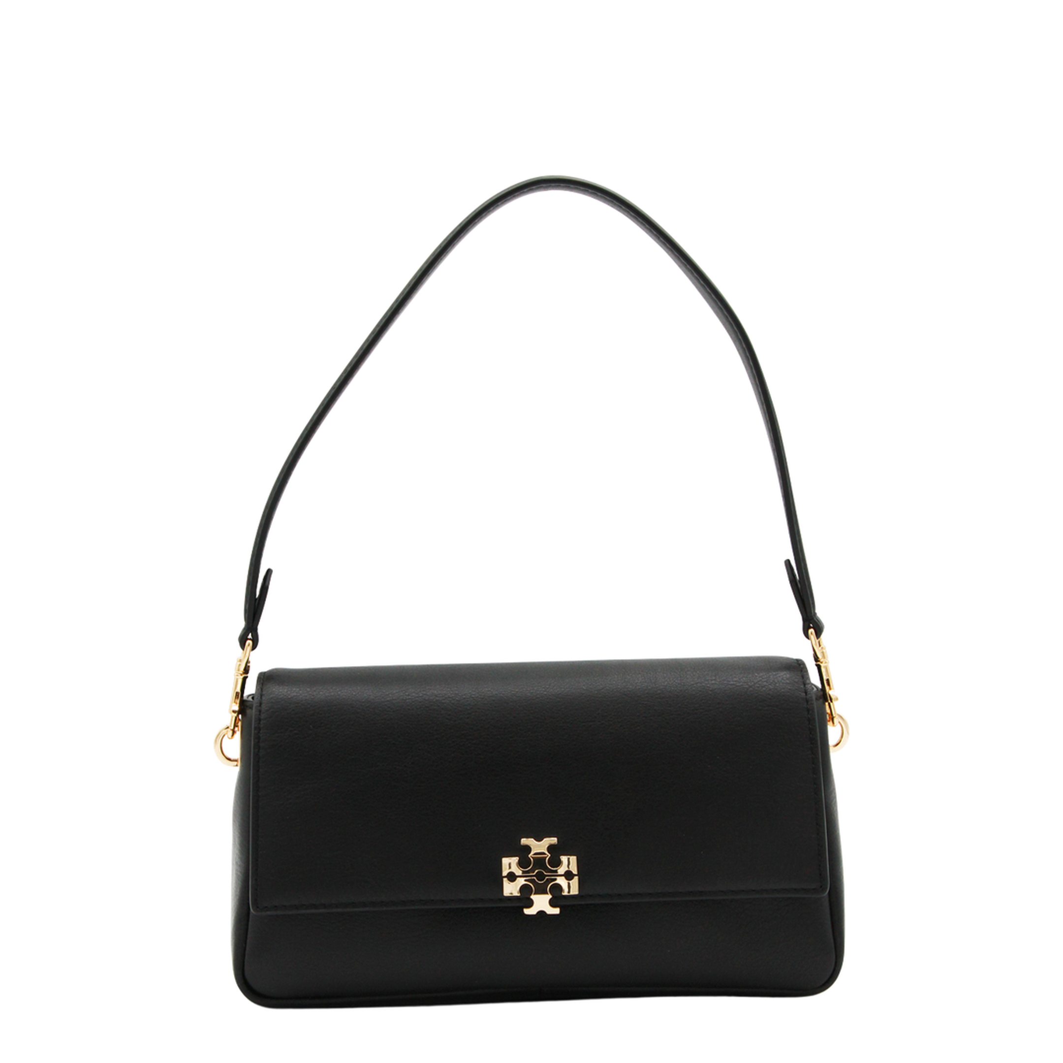 Charlie Small Calf Leather Shoulder Bag - Black - Image 1