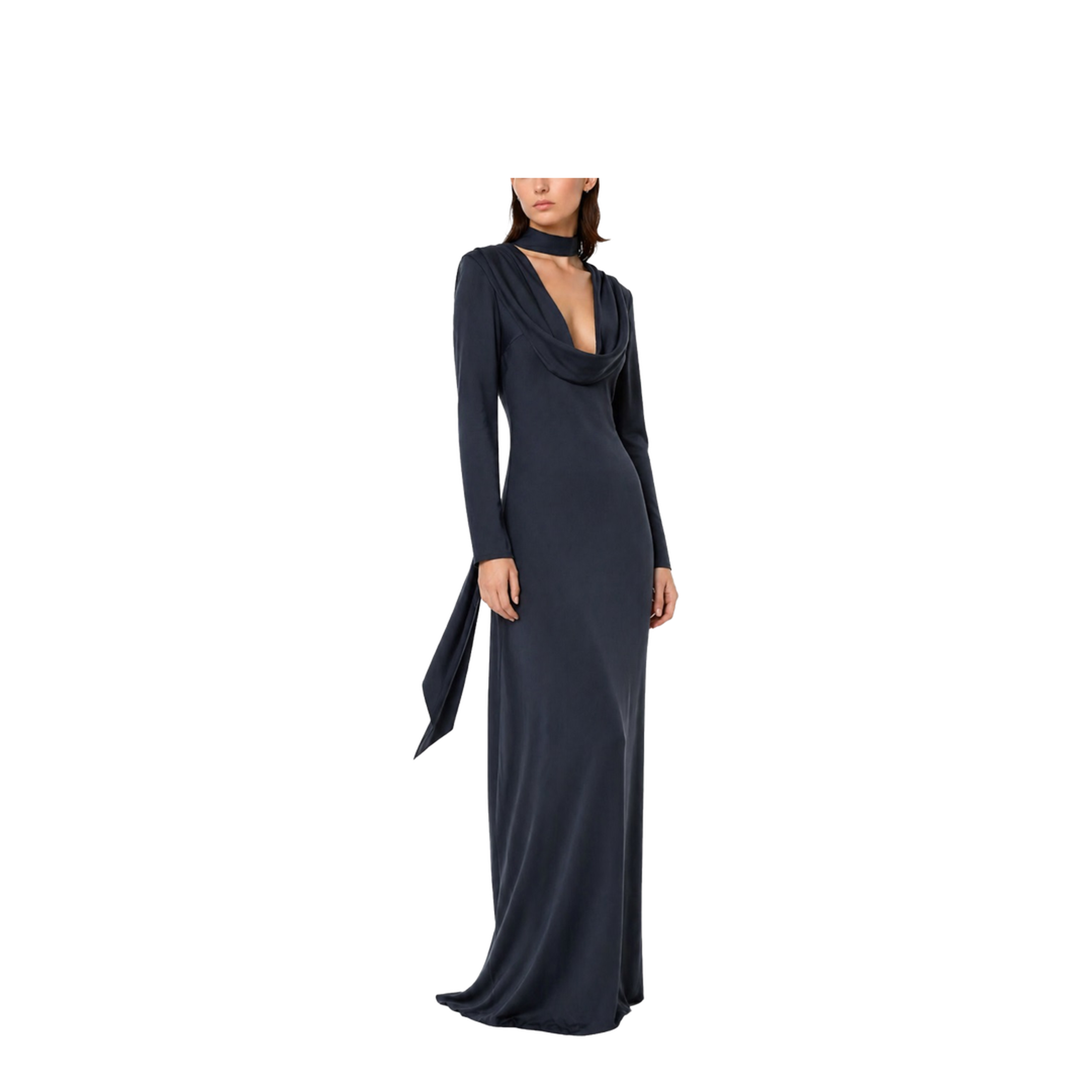 Long Draped Dress - Image 2