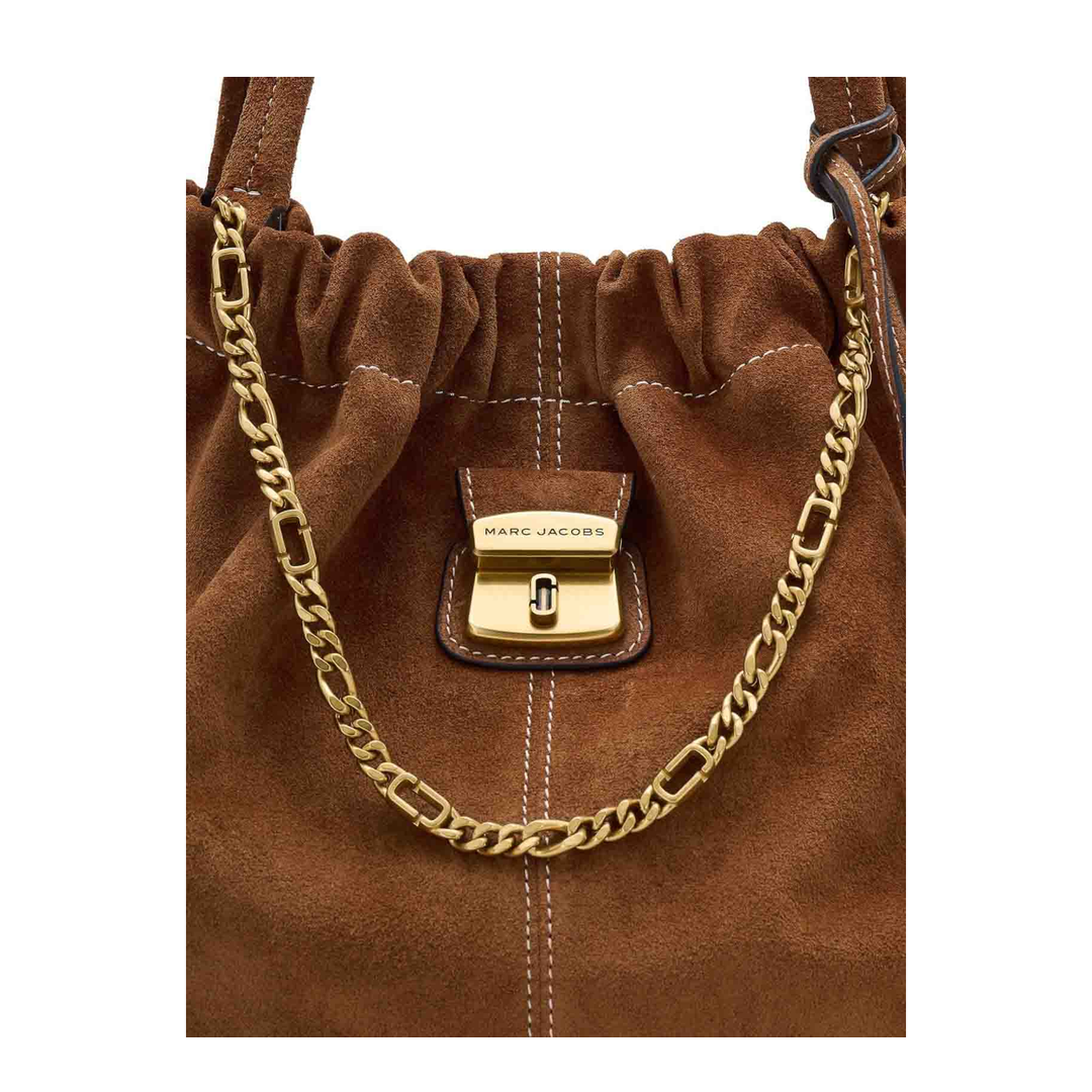 The Suede Cristina Tote - Copper Brown - Image 2