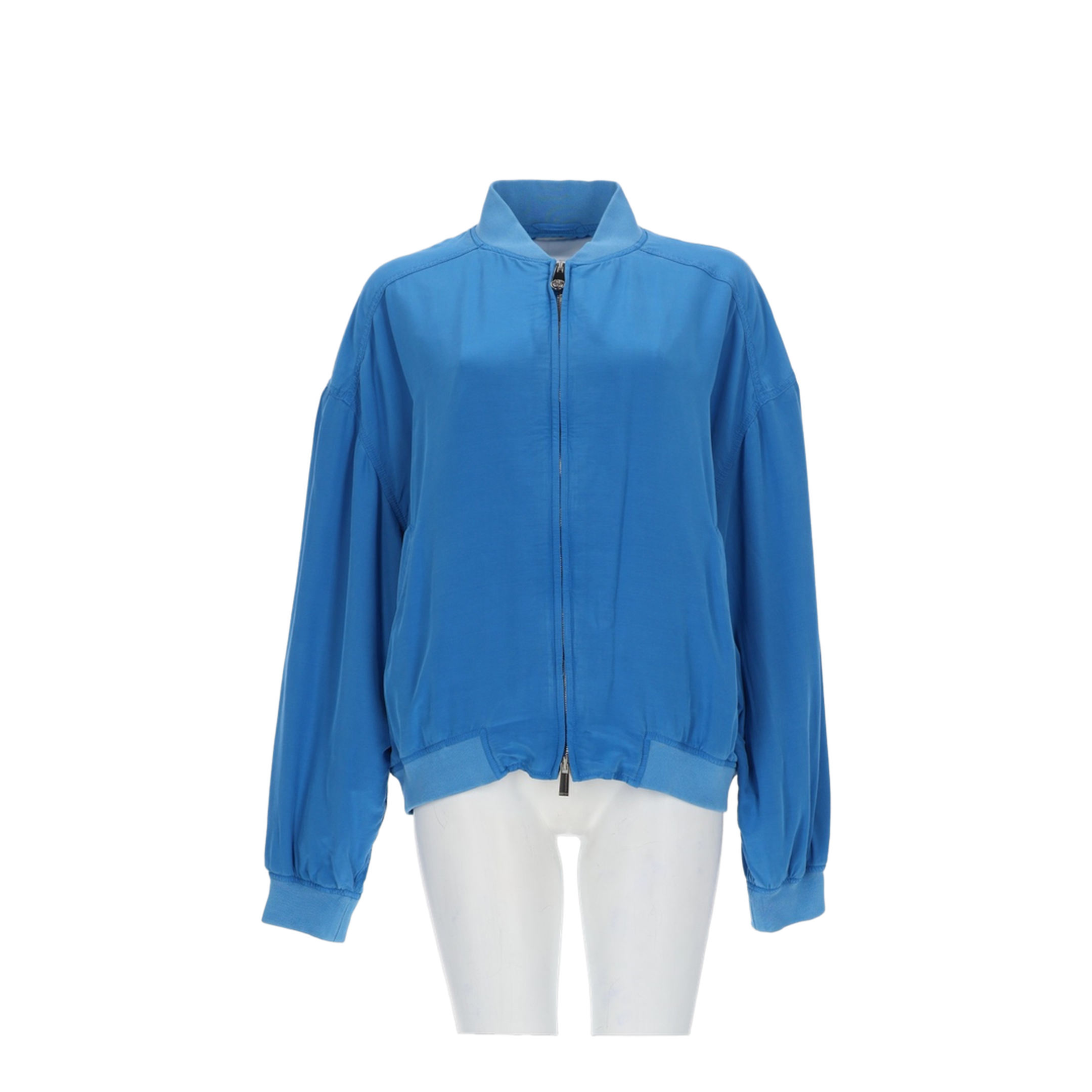 Silk Poplin Blouson - Image 1