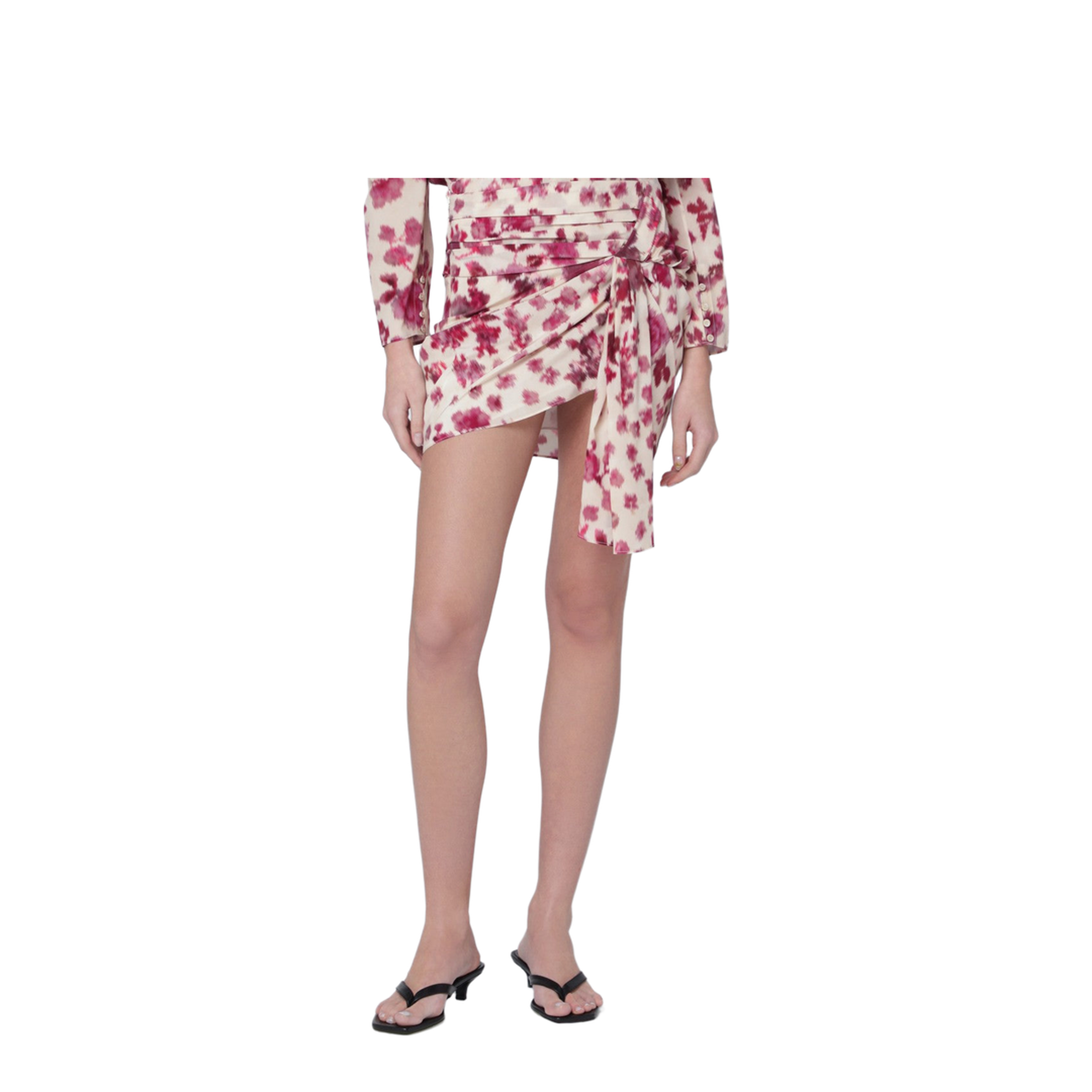 Ovia Multicolour Printed Miniskirt - Image 1