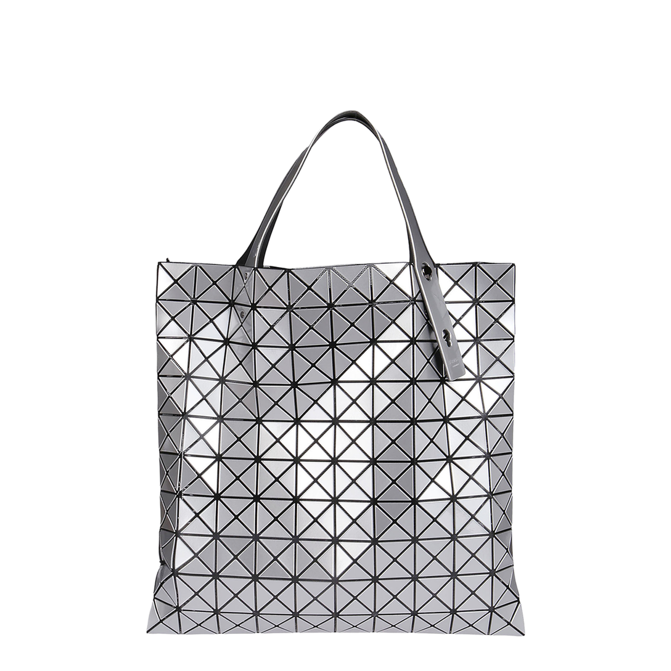 Platinum Polyurethane Tote Bag - Silver - Image 1