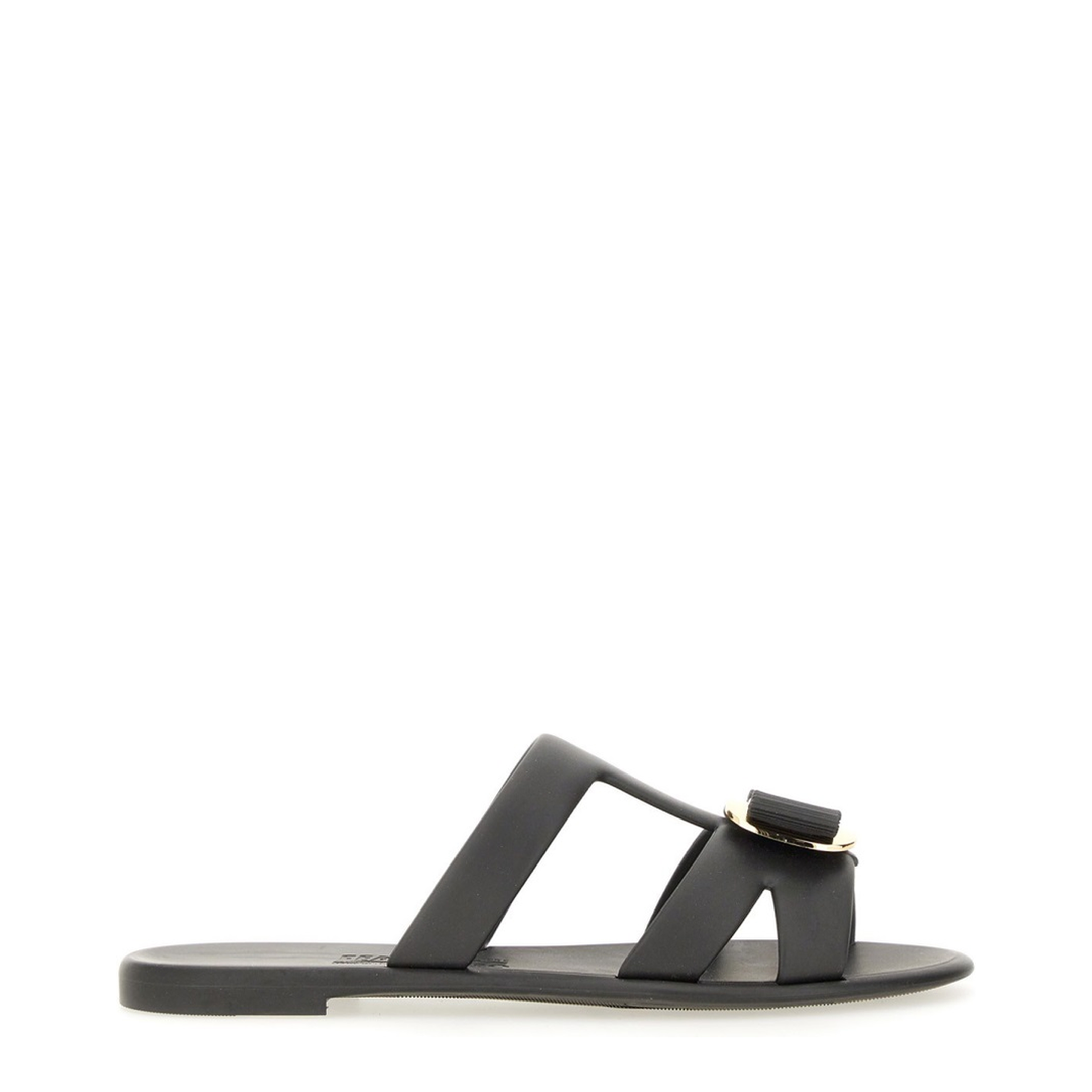 Black Leather Flats - Image 1