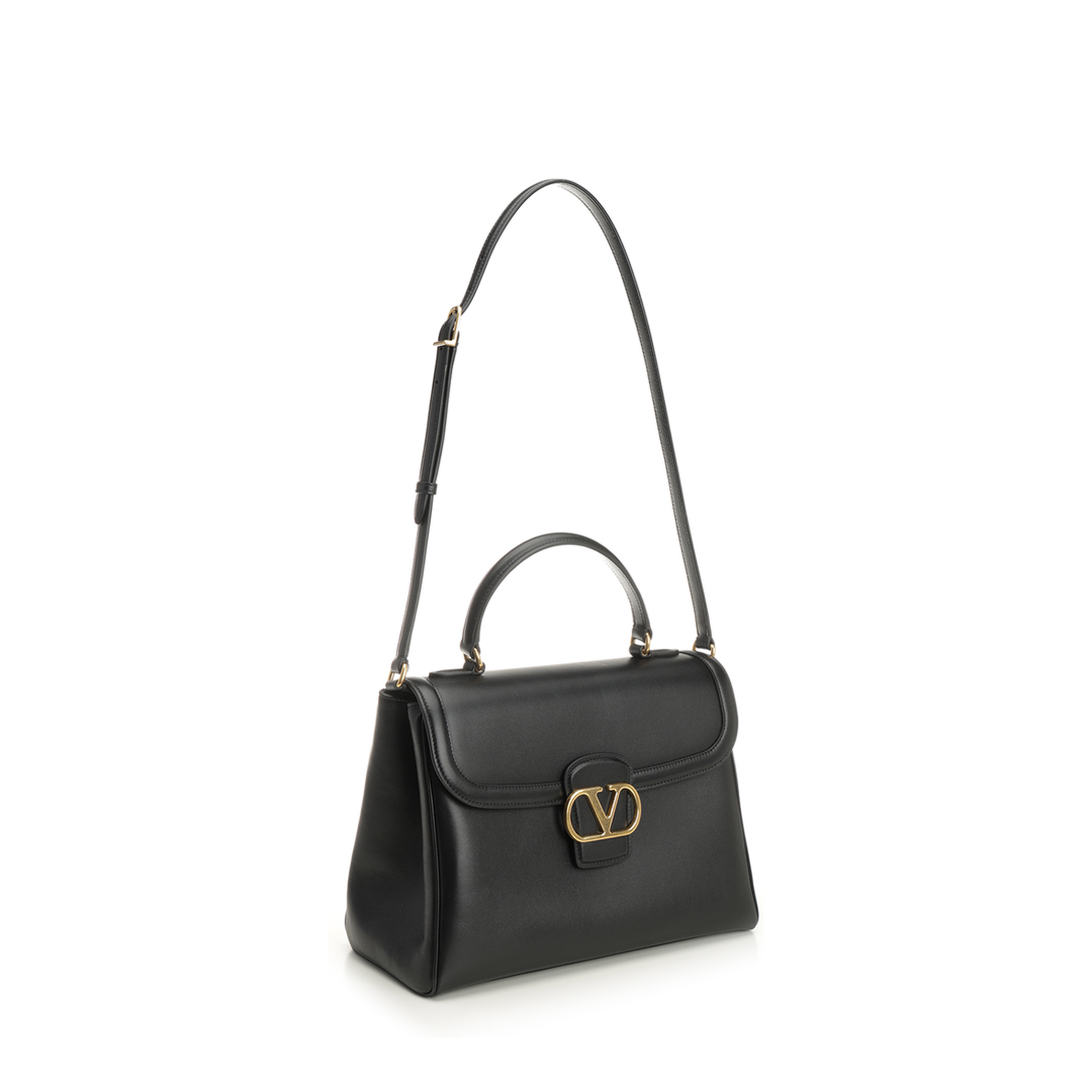 9To5 Medium Calfskin Top Handle Bag - Black - Image 2