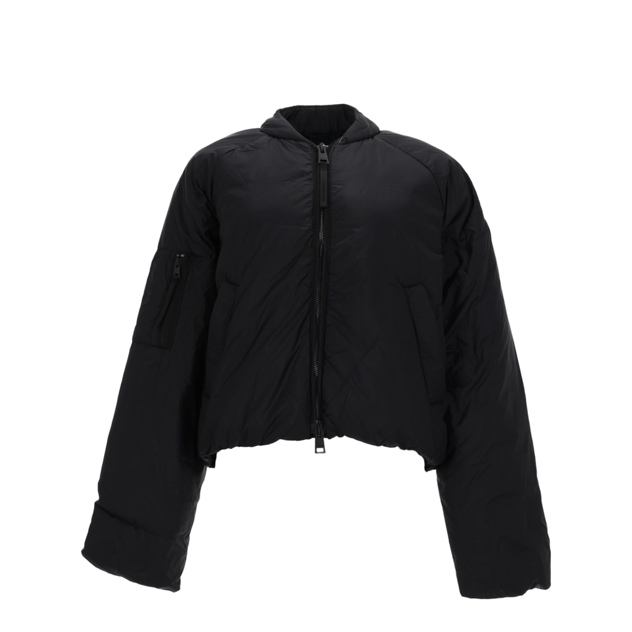 Black Quilted Jacket - Image 1