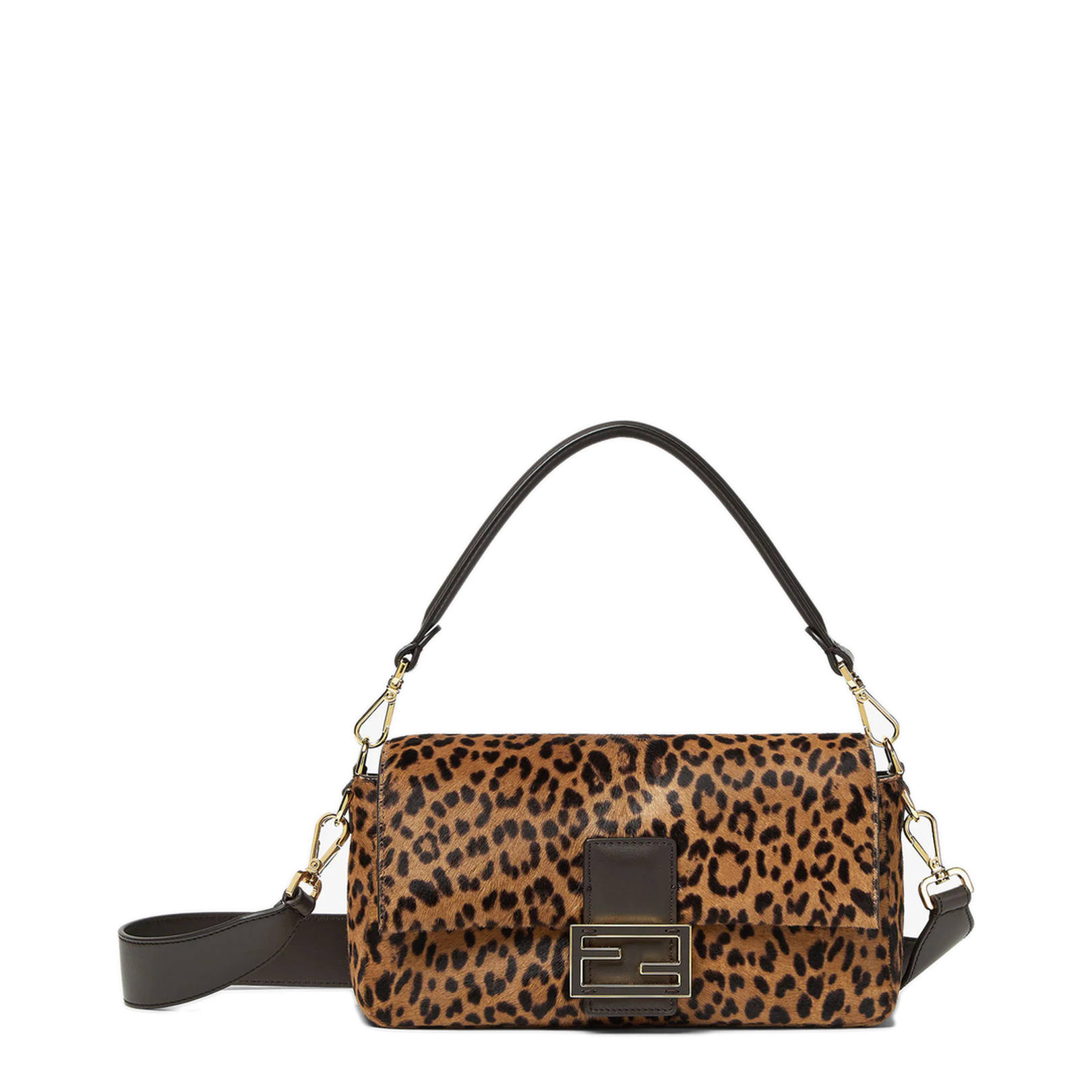 Baguette® Printed Cavallino Calfskin Bag Brown - Image 1