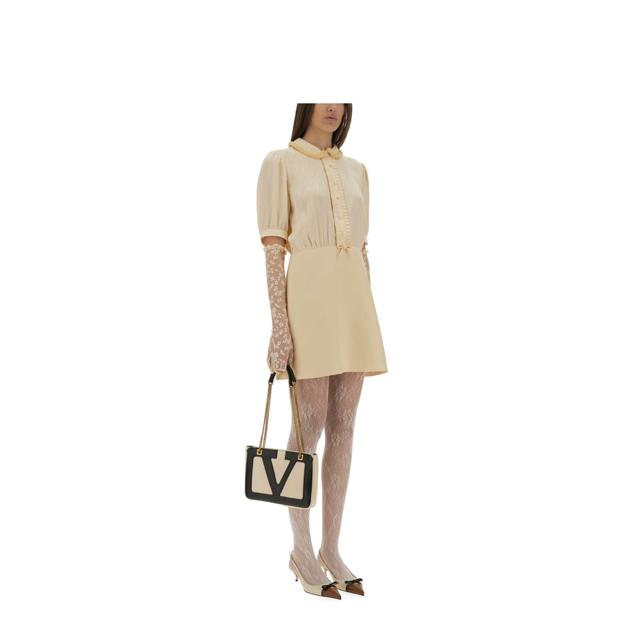Crepe Couture Short Dress - Image 2