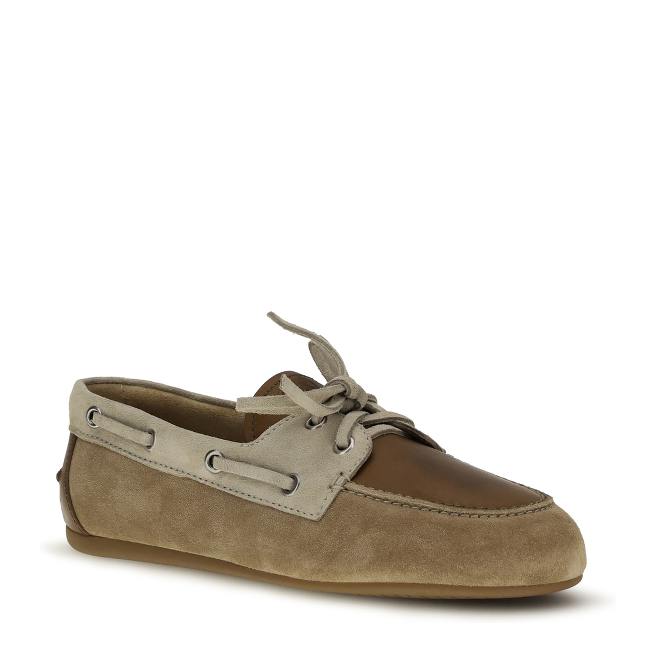Leather and Suede Loafers - Image 2