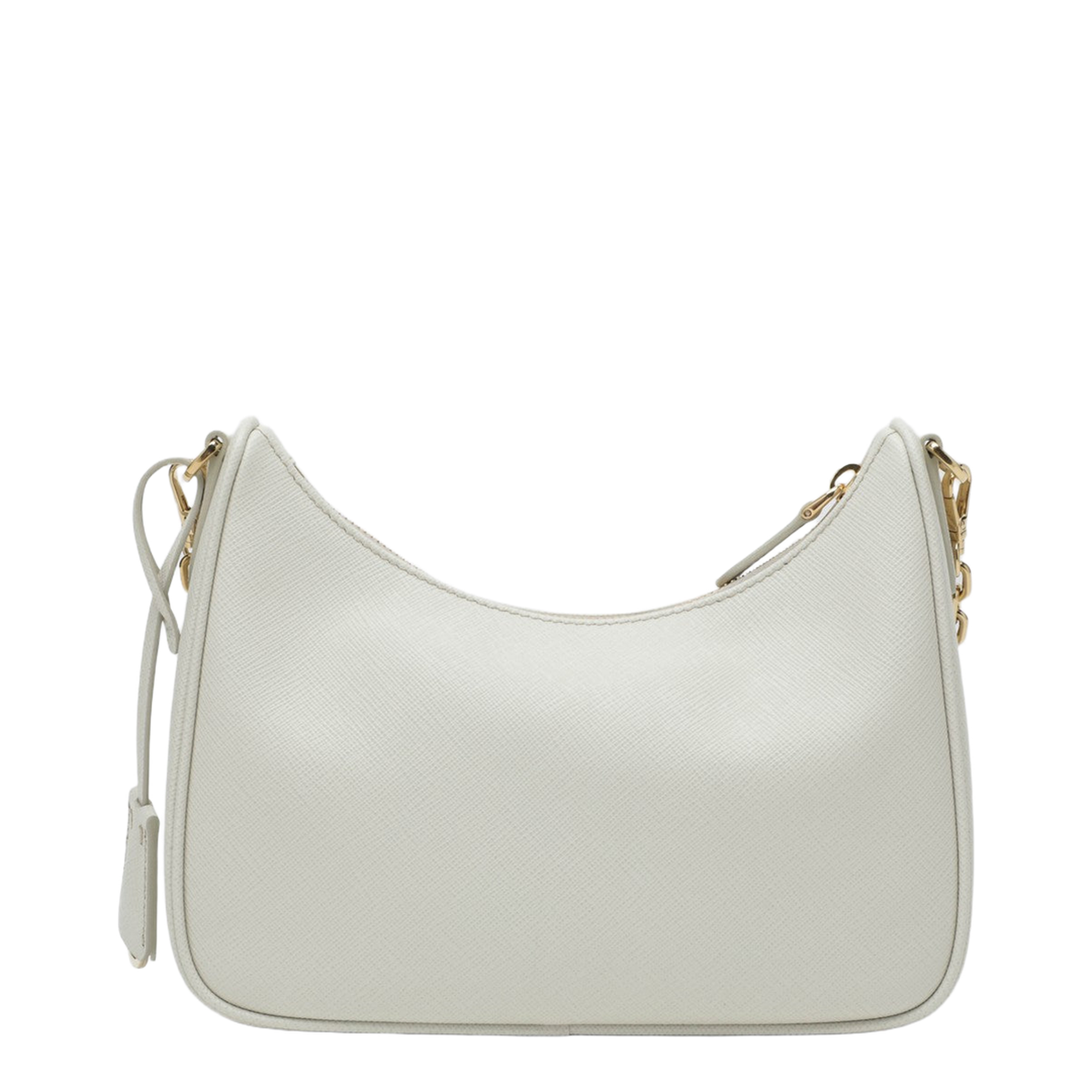 Re-Edition 2005 Saffiano Leather Shoulder Bag - Talc - Image 2