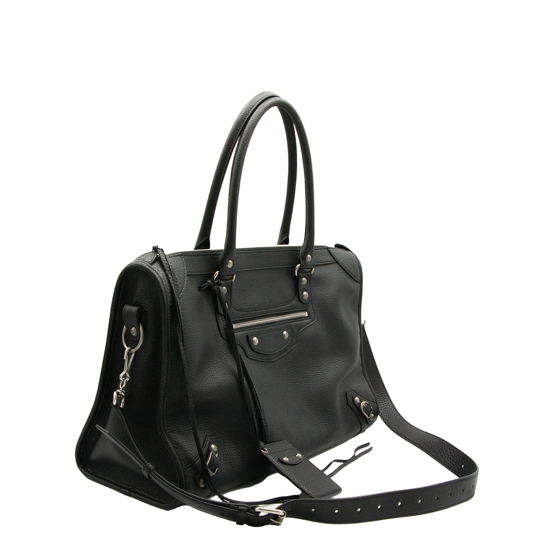 Le City Large Grained Calfskin Duffle - Black - Image 3