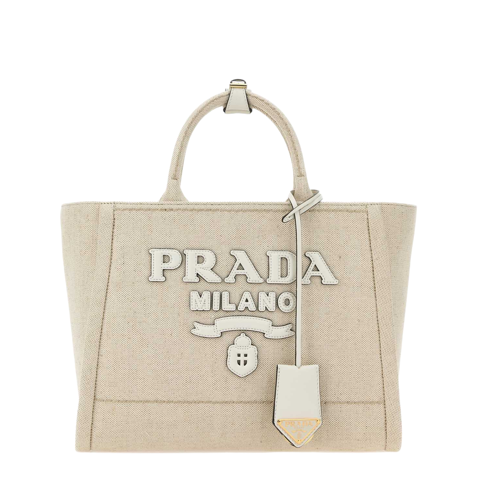 Canvas Shopping Bag - Naturale/Bianco - Image 1
