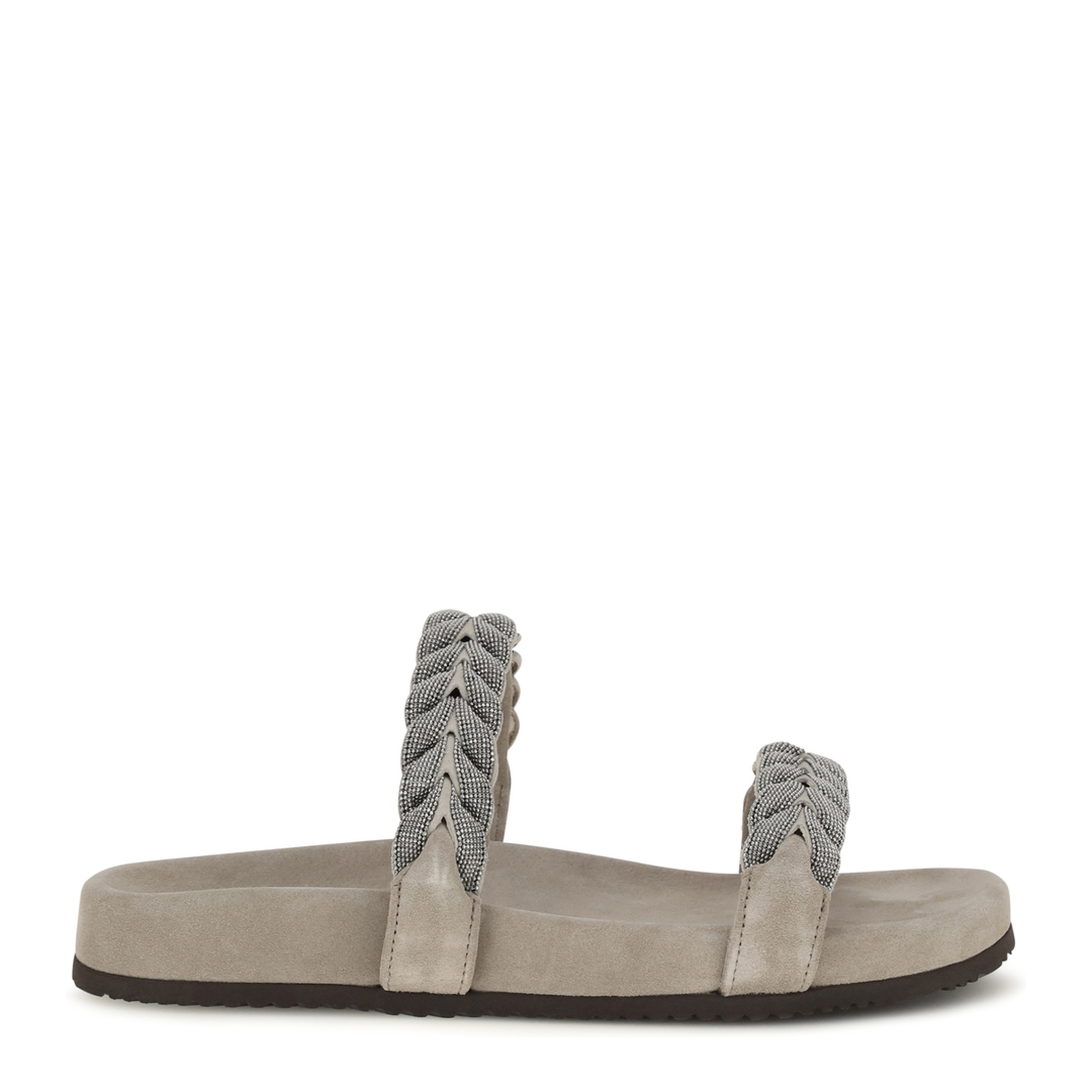 Laurel leaf monili-embellished Slides - Image 1
