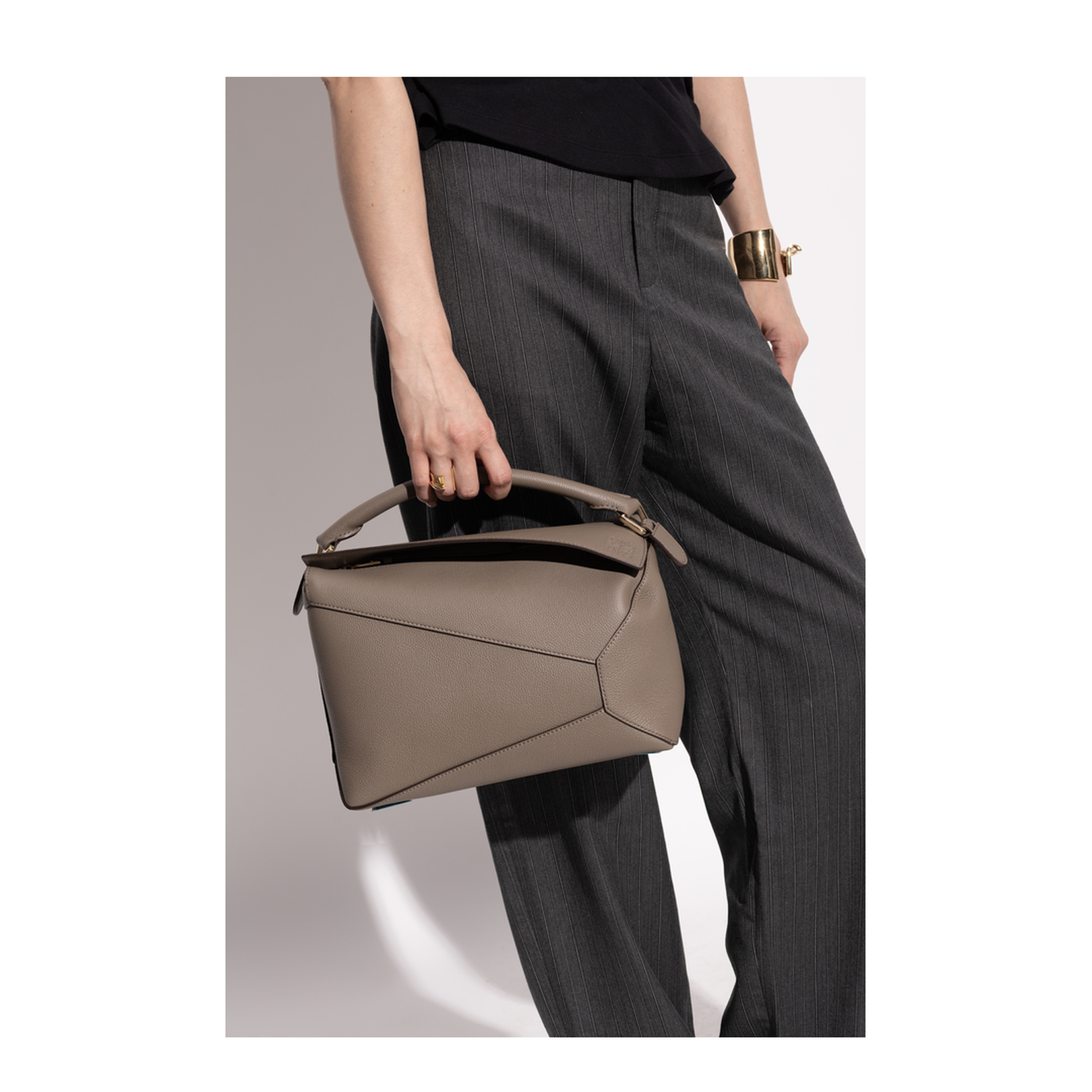 Puzzle Medium Handbag Taupe - Image 2